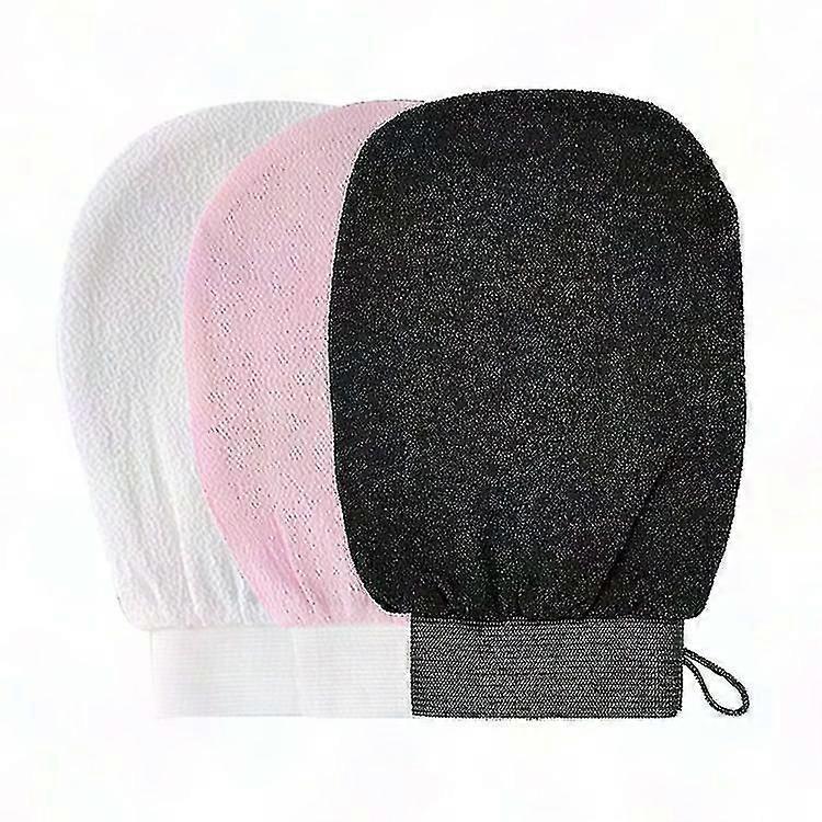 Pachet de 3 mănuși exfoliante marocane pentru duș spa și hamam