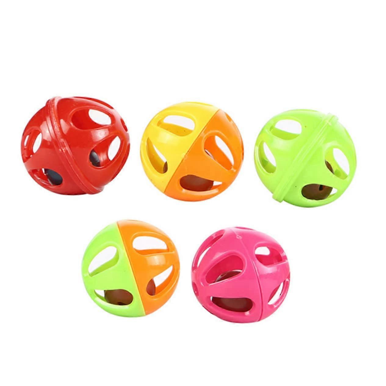 Pet Bell Ball Cat Toy - Pack of 50 Colorful Fetch Balls for Cats - Interactive Puzzle Toy for All Cat Breeds