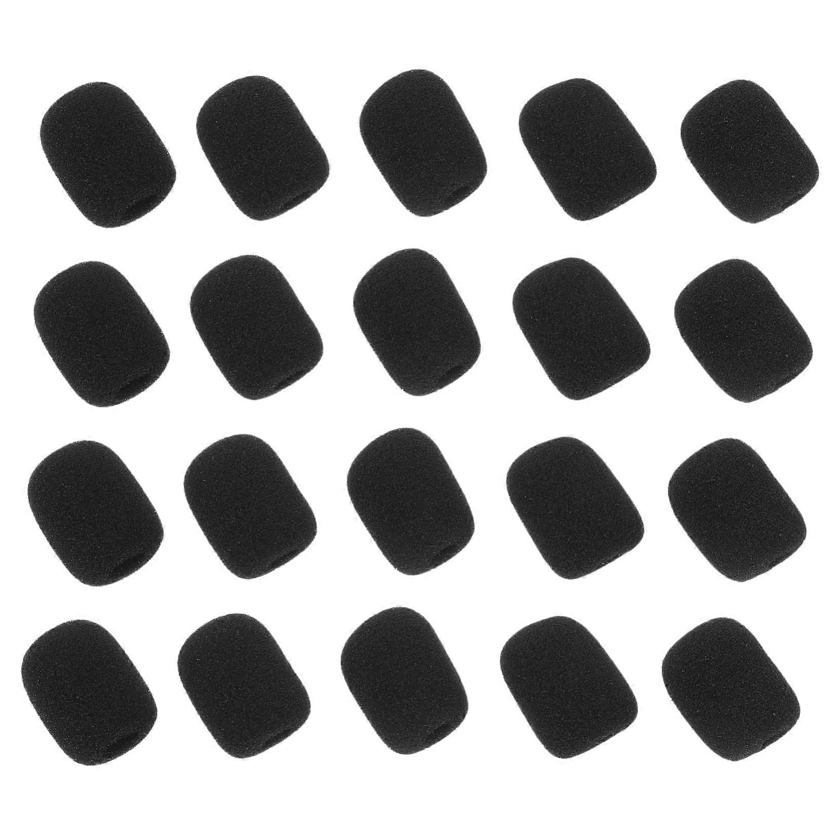20 Pieces Windshield Microphone Cover for Handheld Microphones and Headsets, Compatible with Various Models and Brands