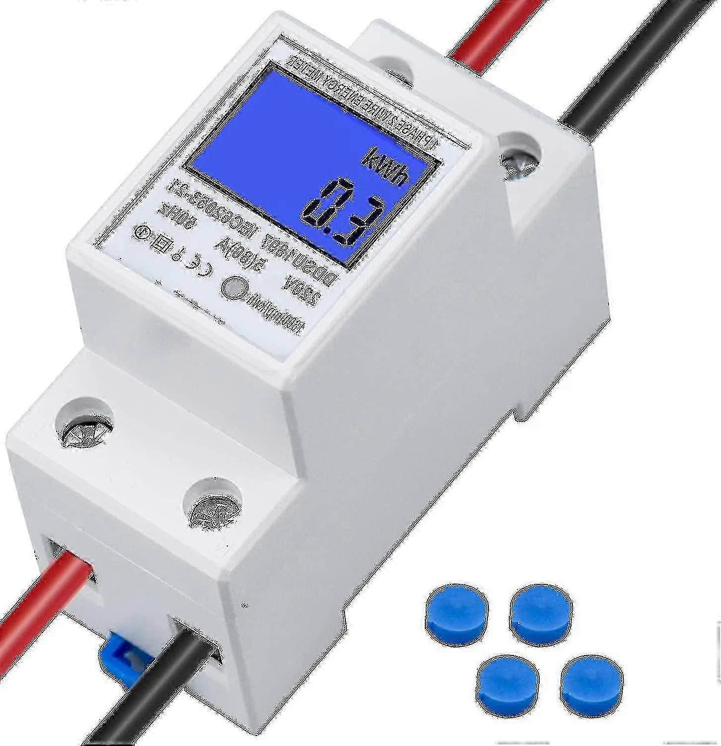 Μονοφασικό ηλεκτρικό μετρητή 5-80 ένας ψηφιακός ηλεκτρικός μετρητής ενέργειας 230v 50hz