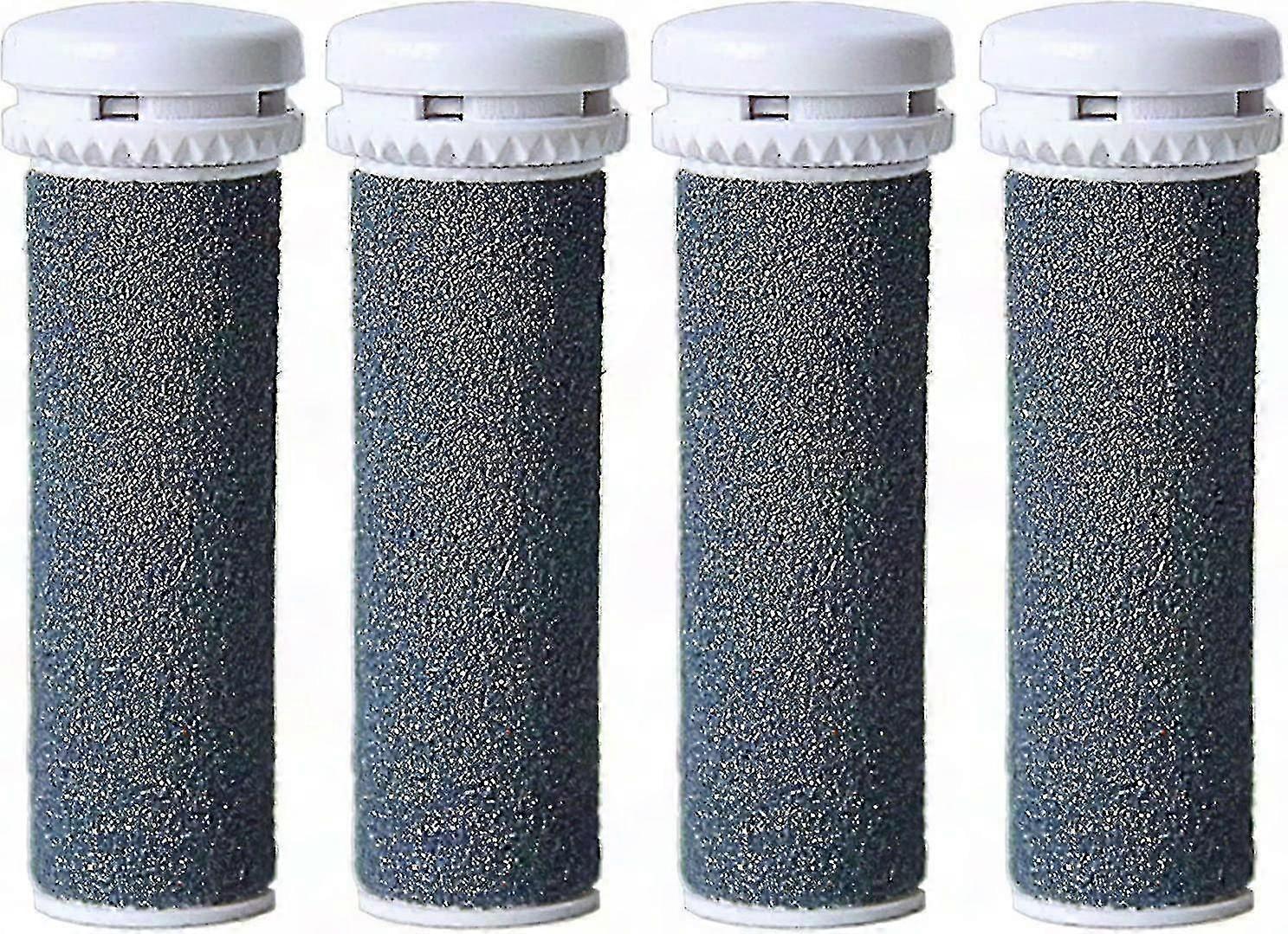 Emjoi Micro Pedi Extra Coarse Replacement Rollers 4-Pack, Durable Foot File Refills for Callus Removal