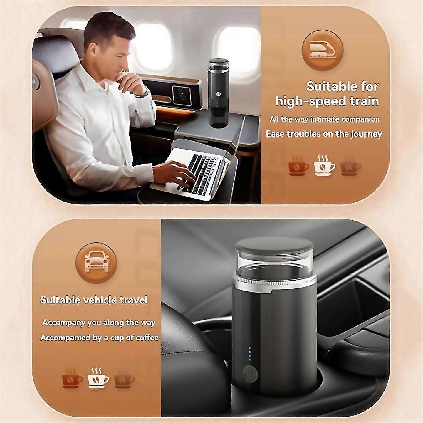 For Portable Espresso Maker 2 In 1 Small Travel Espresso Machine