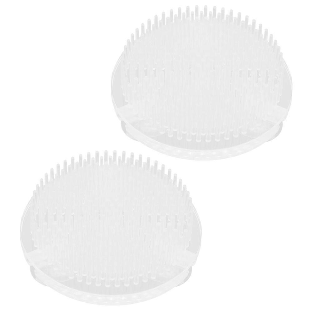 Clear Plastic Flower Frogs for Arrangement with Suction Cup Transparent Floral Holder Easy to Use