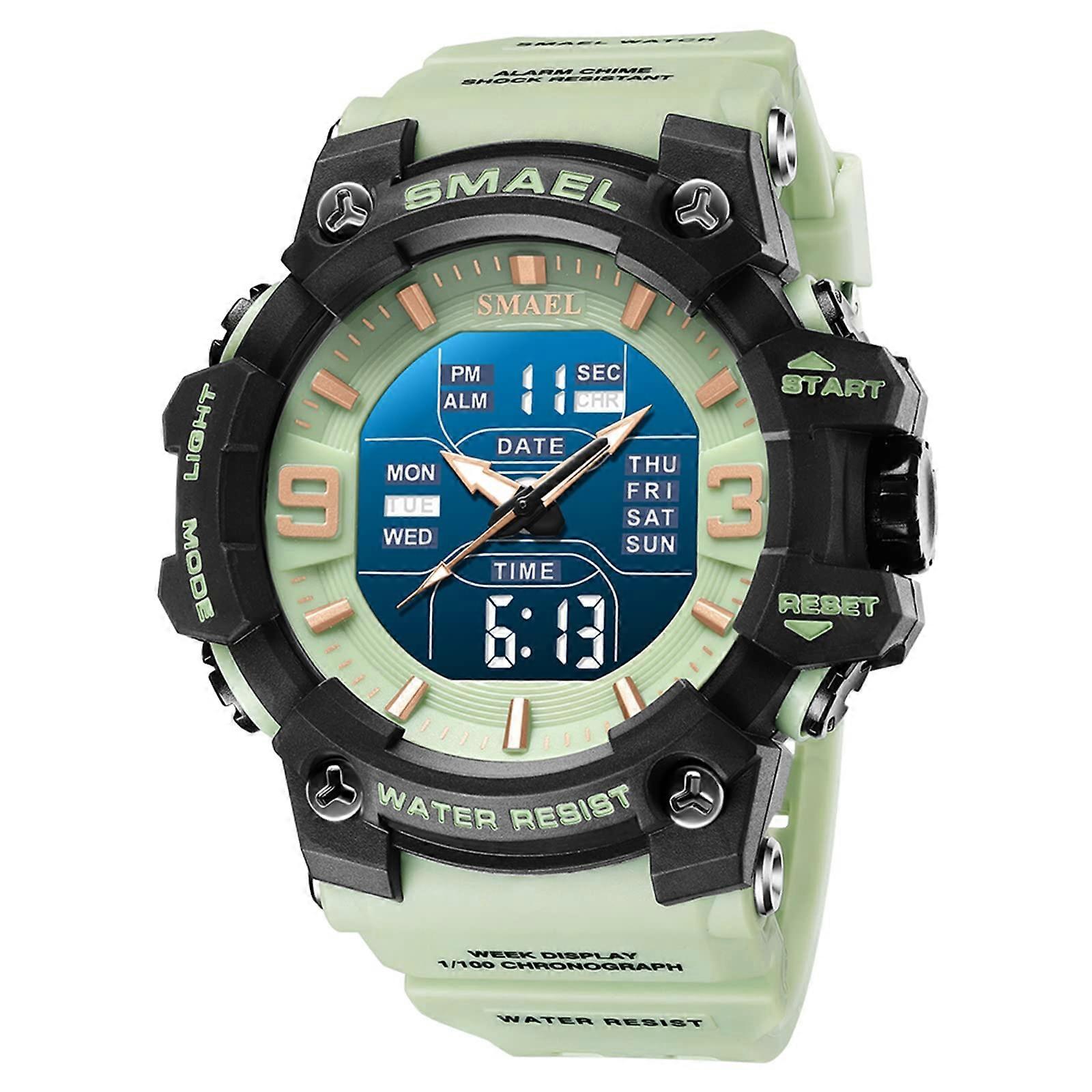 Men's Digital Sports Watch With LED Backlight, 50M Water Resistant, DropProof, Alarm Stopwatch, Date Week Display