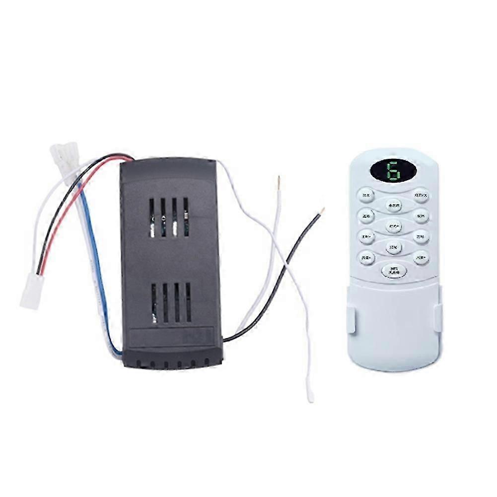 Ceiling Fan Remote Control Kit 50W 6-Speed Replacement Remote & Receiver for DC Ceiling Fans & Light