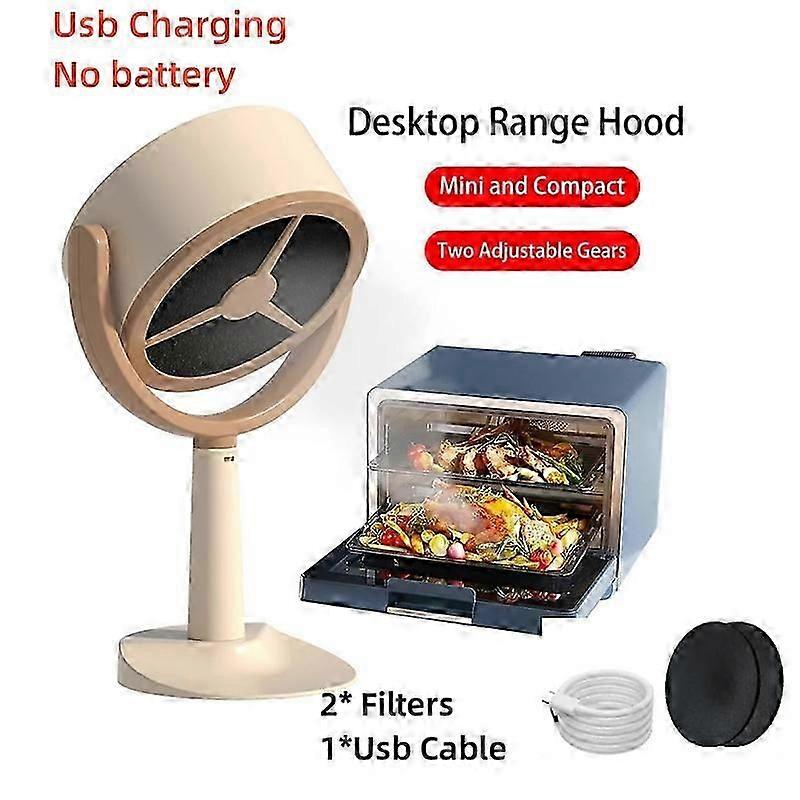 USB-Powered Portable Range Hood with Adjustable Angle - Small Kitchen Extractor for Barbecue and Cooking