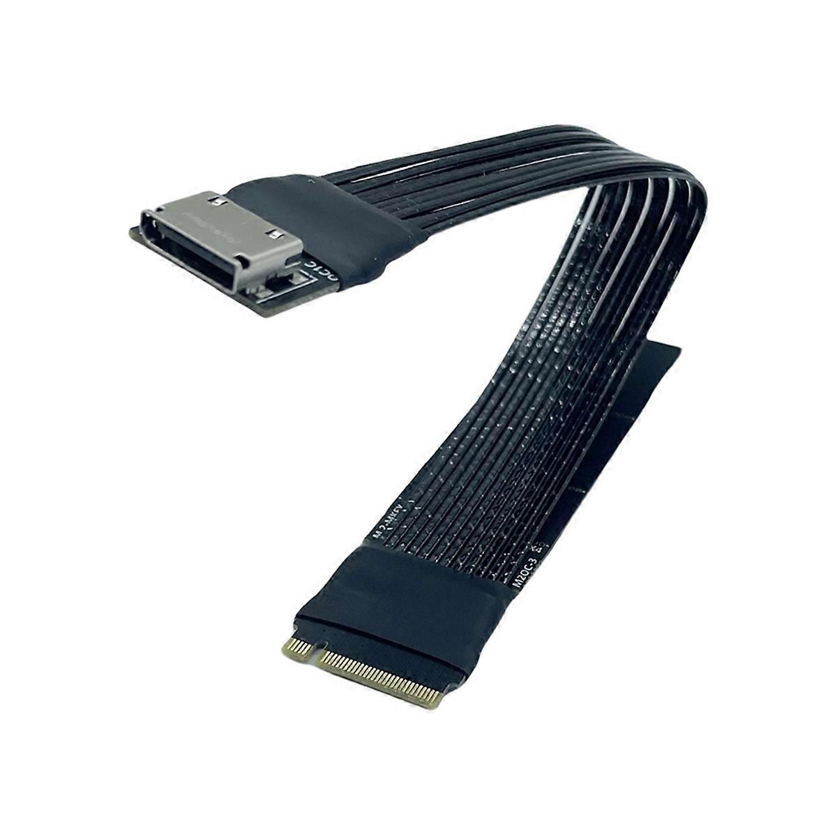 M.2 NVME to Oculink 4i Extension Cable for SSD Graphics Card M2 to SFF-8612 Adapter PCIe 4.0 Gen4 Ca