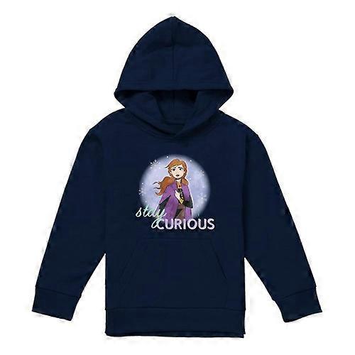 Frozen Childrens/Kids Stay Curious Anna Pullover Hoodie