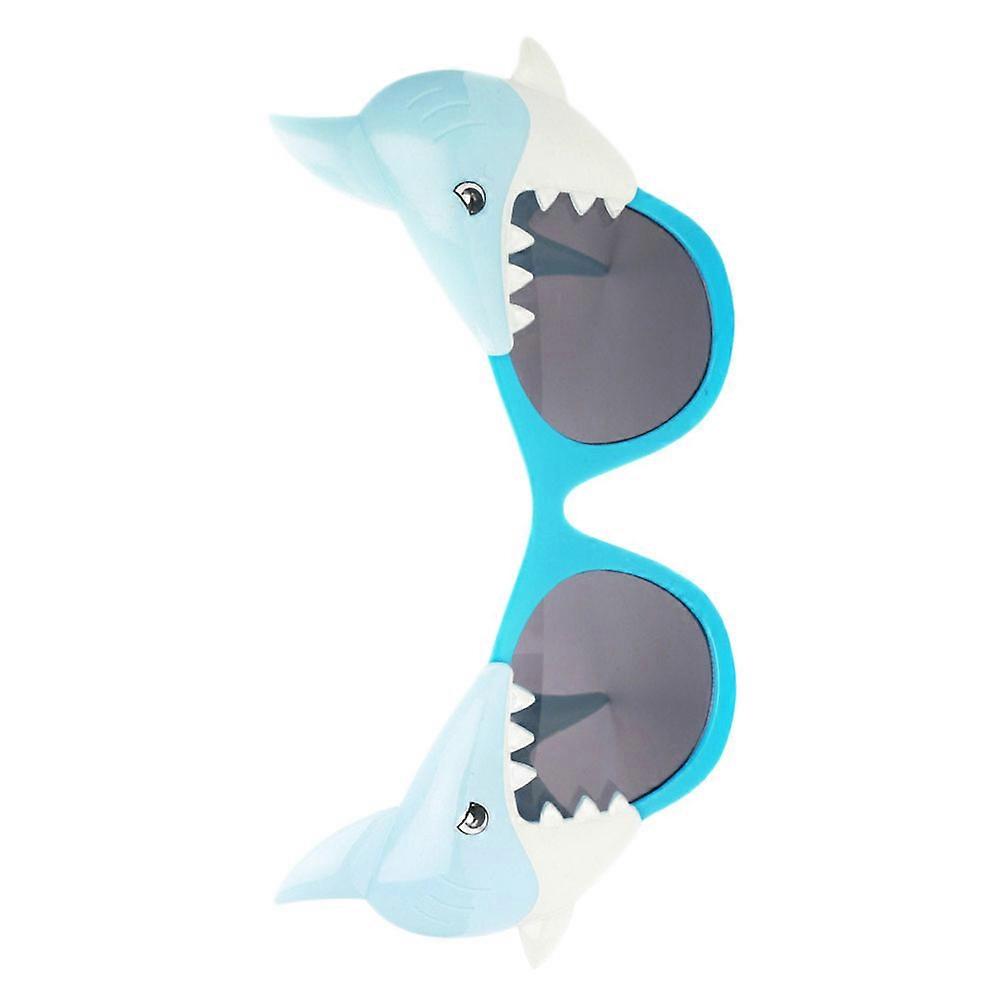 Shark Glass Creative Glass for Decoration with Blue Integrated Modeling