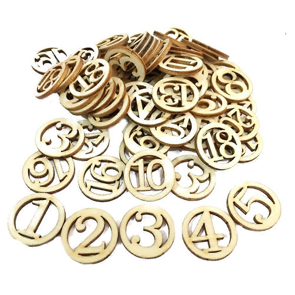 Wooden Cutouts for DIY Crafts with Smooth Touch and Lovely Shapes 50 Pieces Khaki Wood