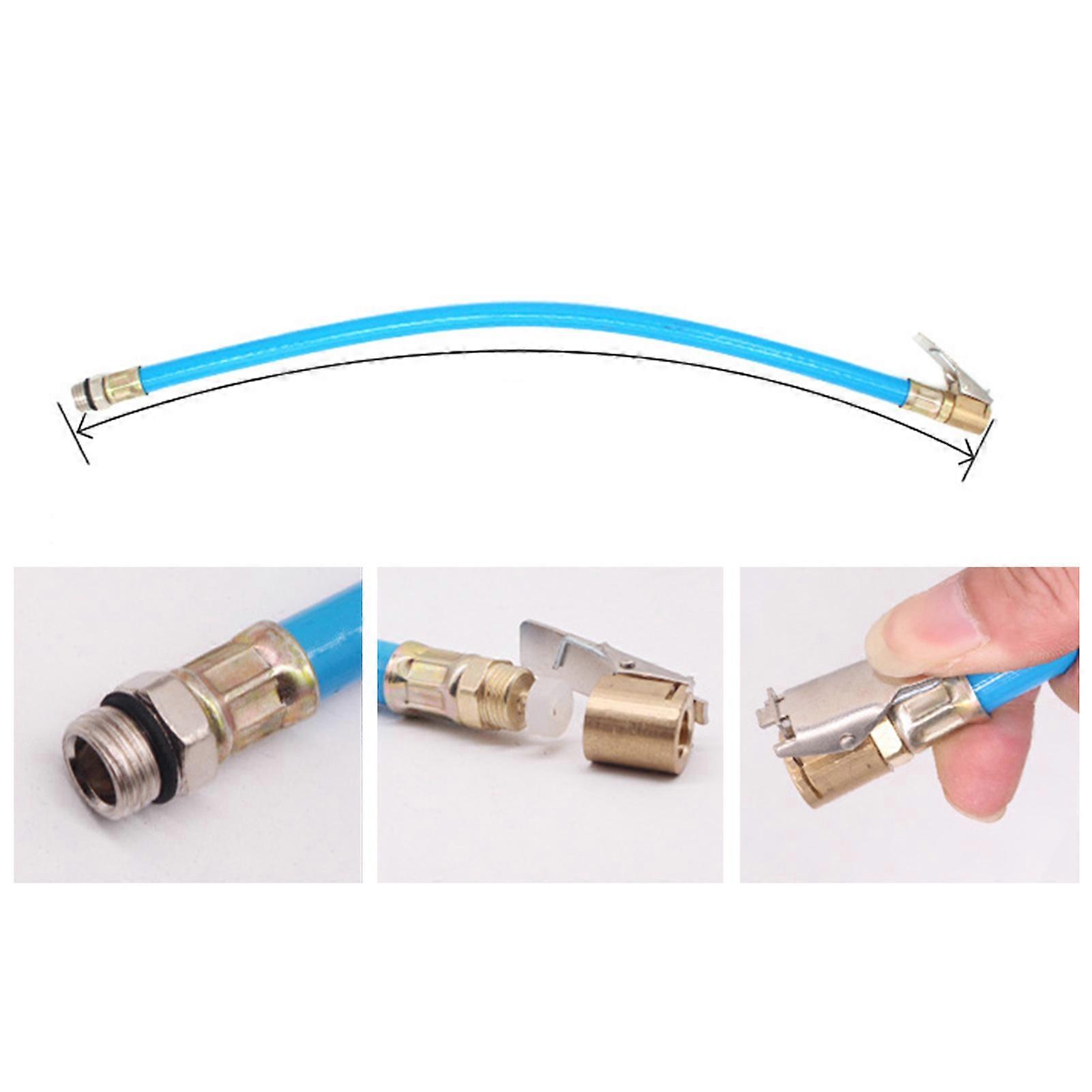 Digital Display Tire Pressure Gauge Detector Comfortable Grip Round Dial Tire Inflator with Hose 