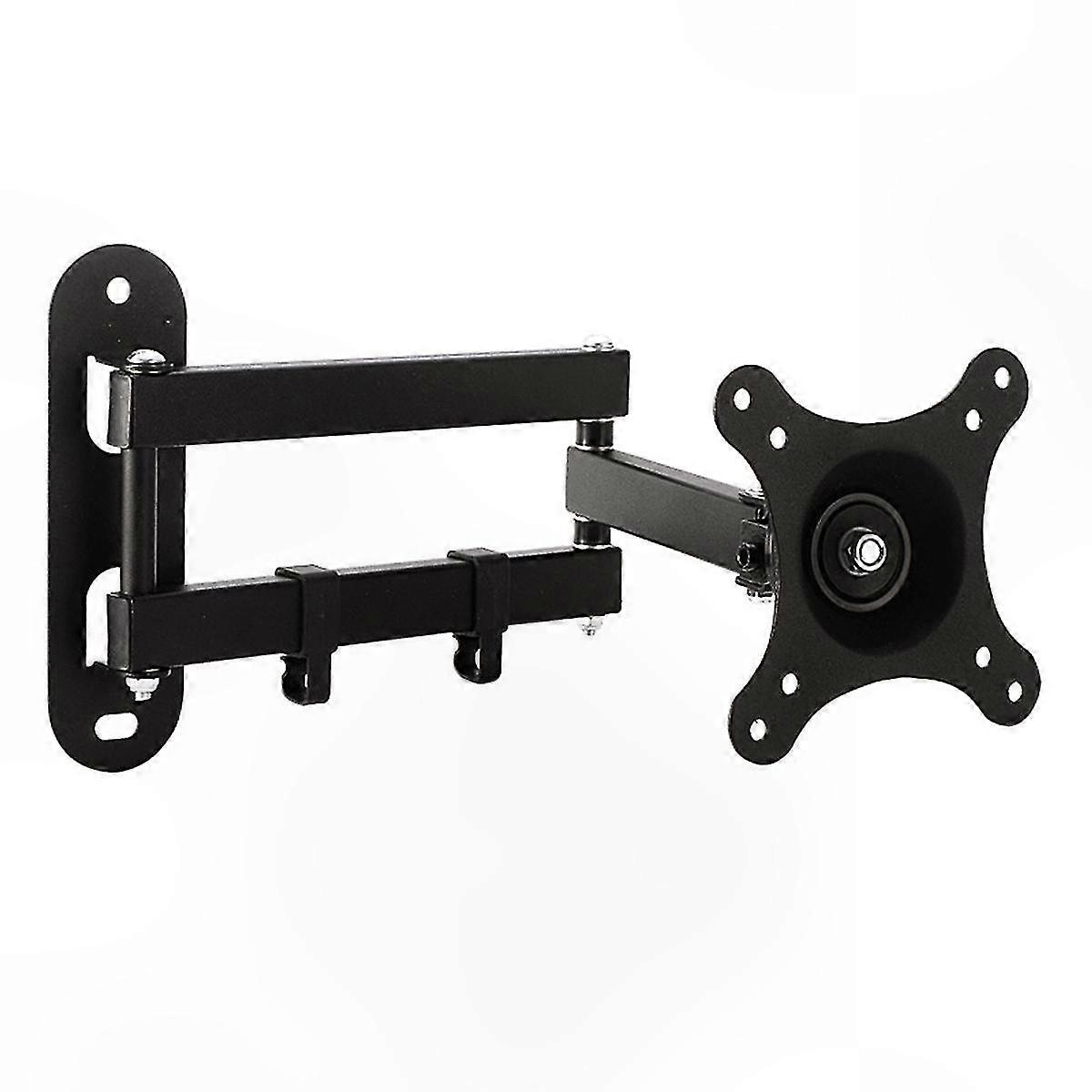Adjustable Wall Mount Bracket for 15-inch Displays, Swivel and Extendable Design for Horizontal or Vertical Orientation