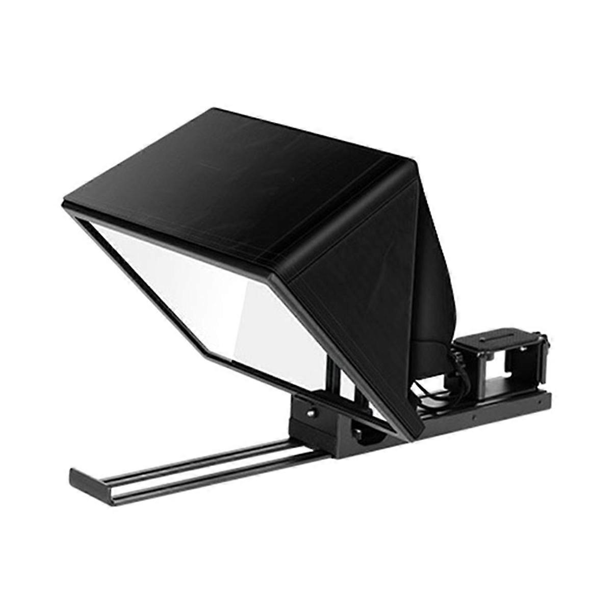 Liftable Teleprompter 12inch Foldable Teleprompter for Tablet Phone DSLR Camera with Remote Control