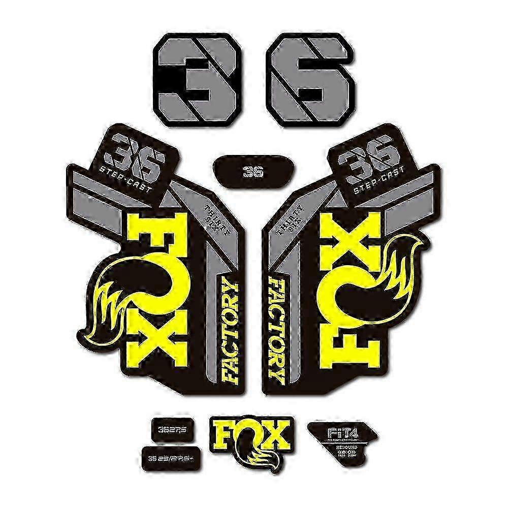 Stickers compatible with Fox 36 Factory Step Cast 2021 bike fork