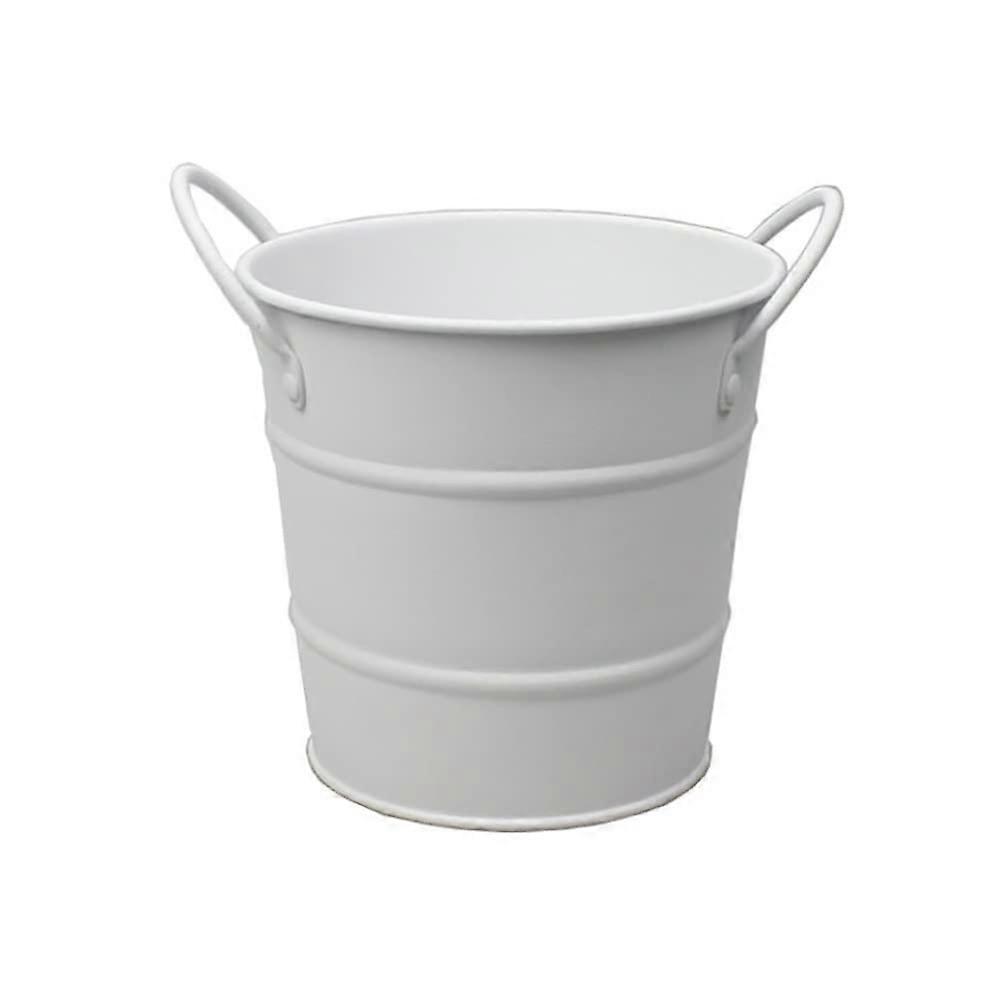 Double Wall Insulated Stainless Steel Ice Bucket 1pc Black Portable Bar Ice Container Two Handles