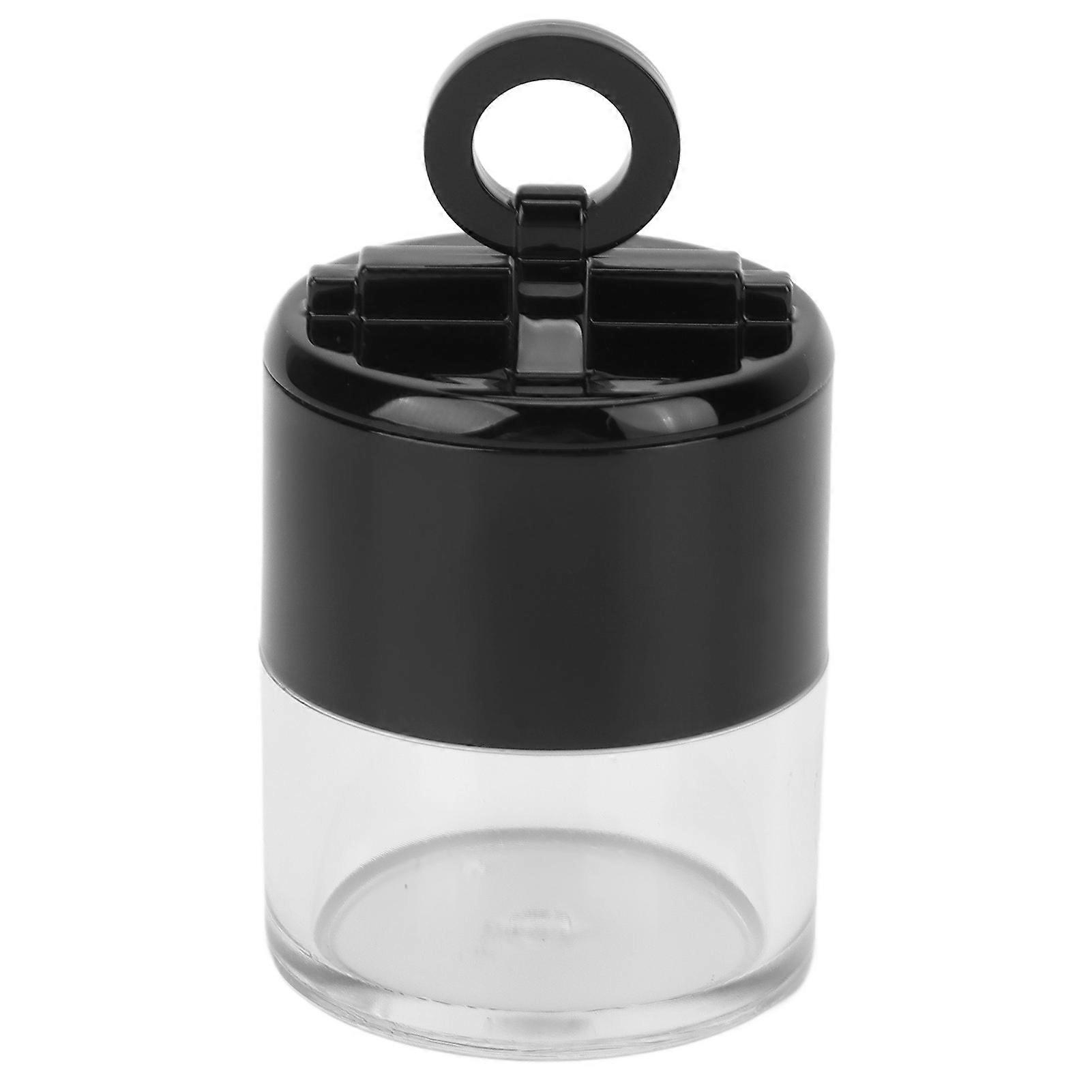 Empty Loose Powder Box, Mini Portable Makeup Powder Container with Flocked Puff (Mushroom Shape)
