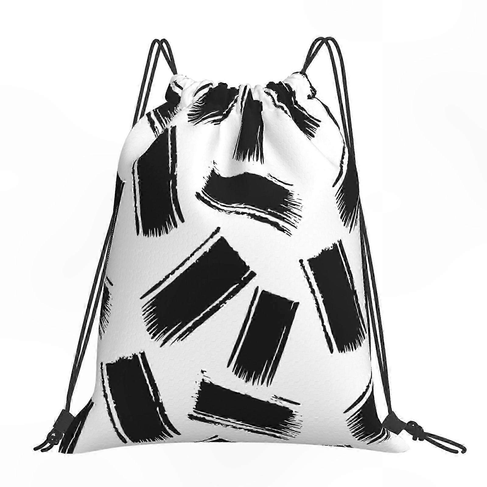 Waterproof Double Layer Nylon Backpack with Drawstring Closure for Outdoor Activities