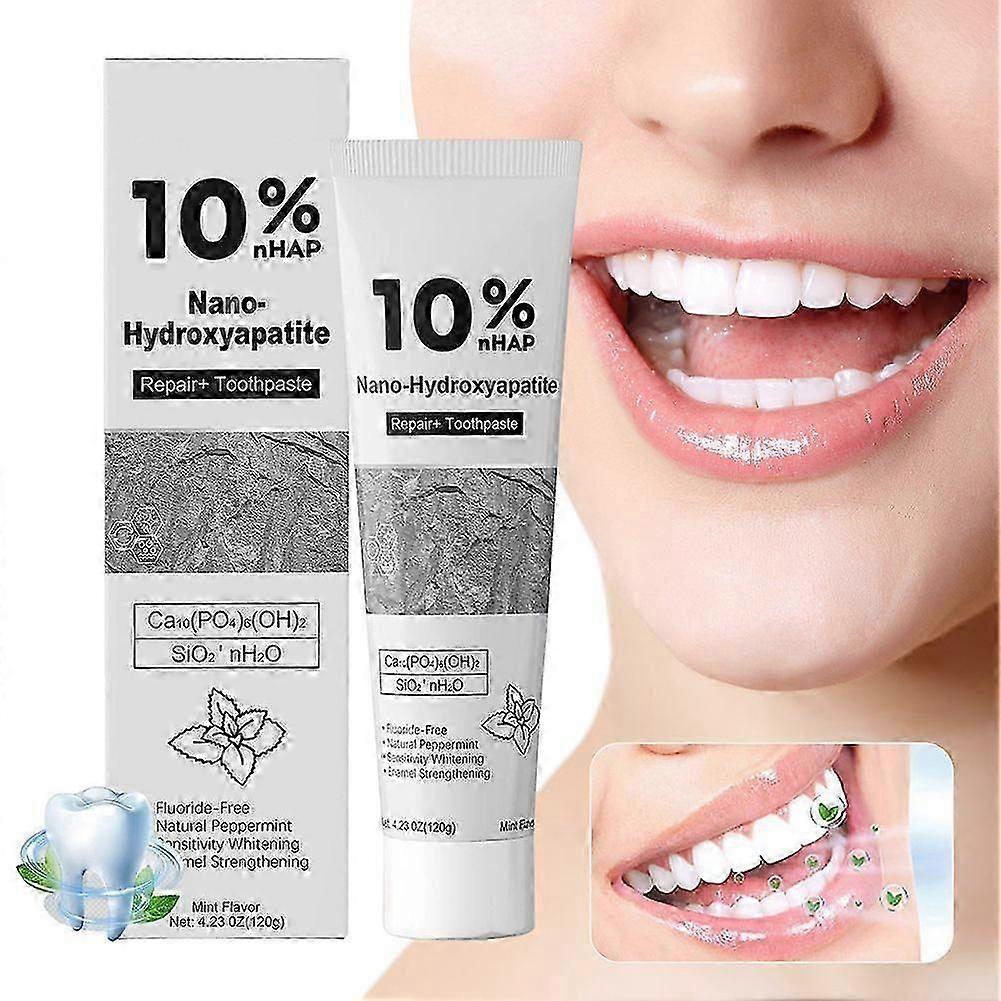 10% Nano-Hydroxyapatite Toothpaste Intensives Whitening Tooth Paste Refreshing Breath Teeth Whitener