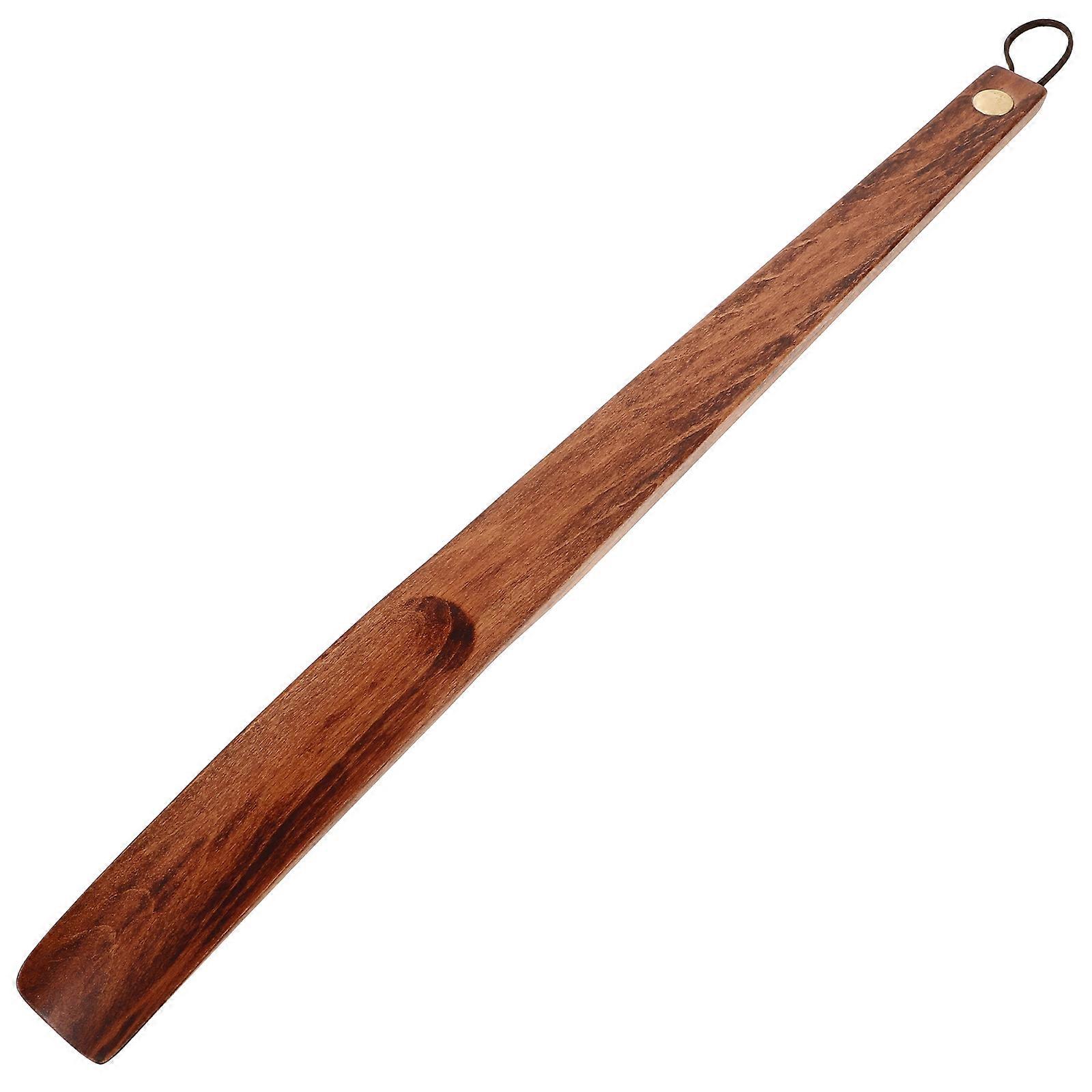 4Pcs Wooden Shoe Horn for Seniors Portable Long Handle Shoe Horn