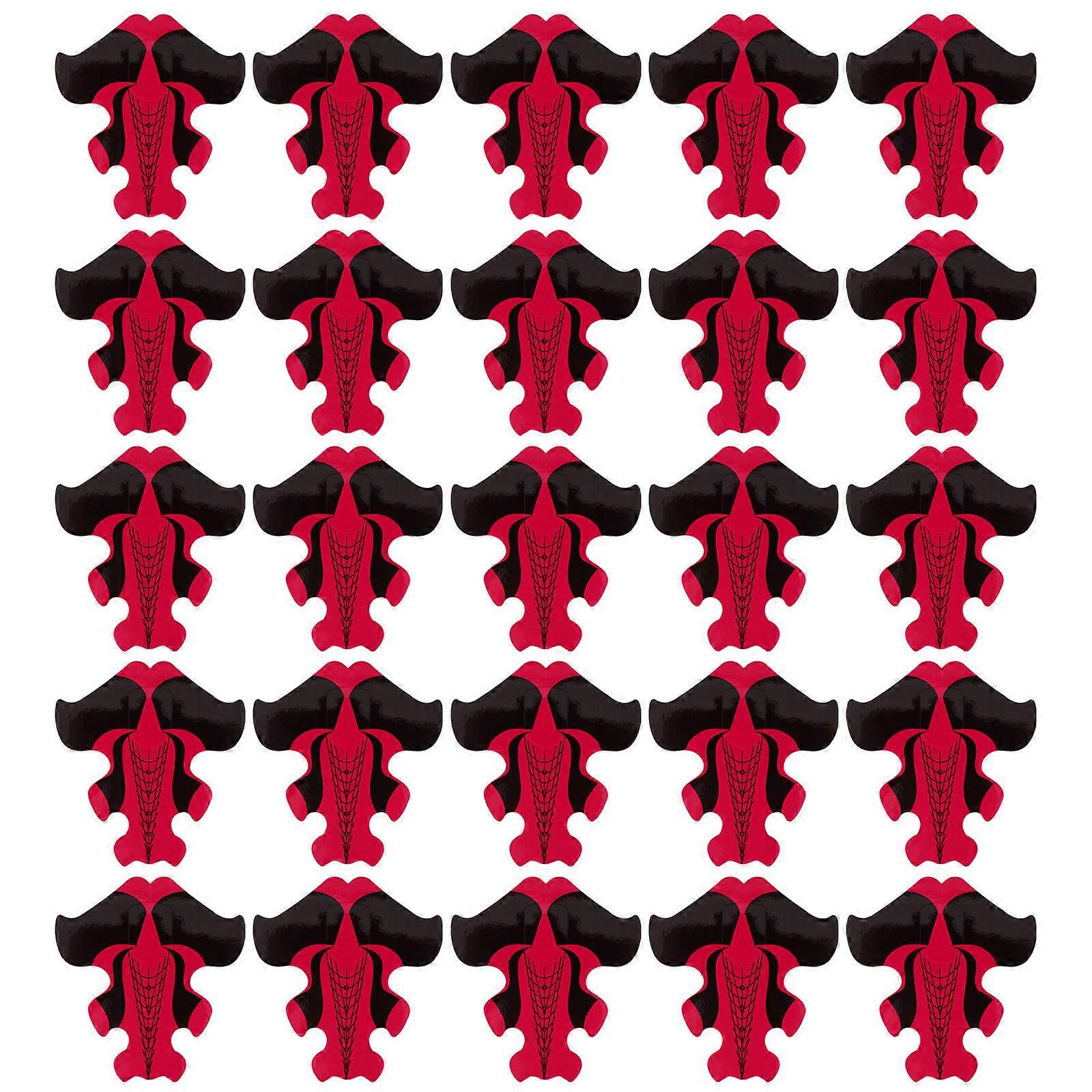 Fish Shape Nail Form Guide Sticker for Nail Extension 200Pcs Manicure Tool