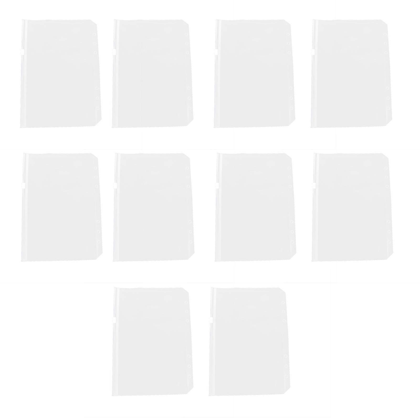 Ticket Bag Document Organizer for Storage Use 10Pcs Clear File Bags