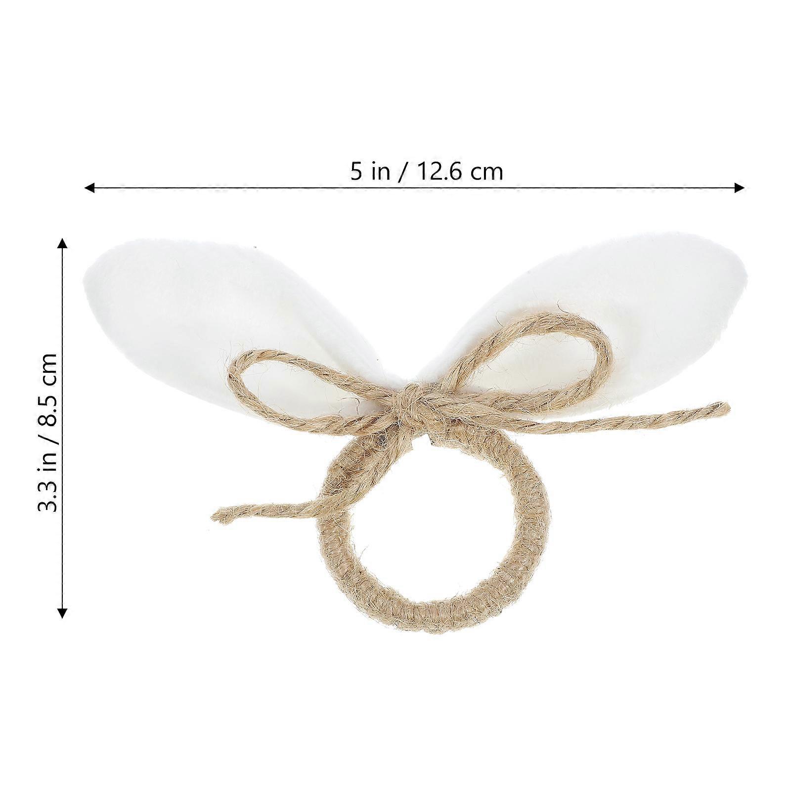 Easter Napkin Rings Rabbit Ear Design for Decor 16Pcs Collection