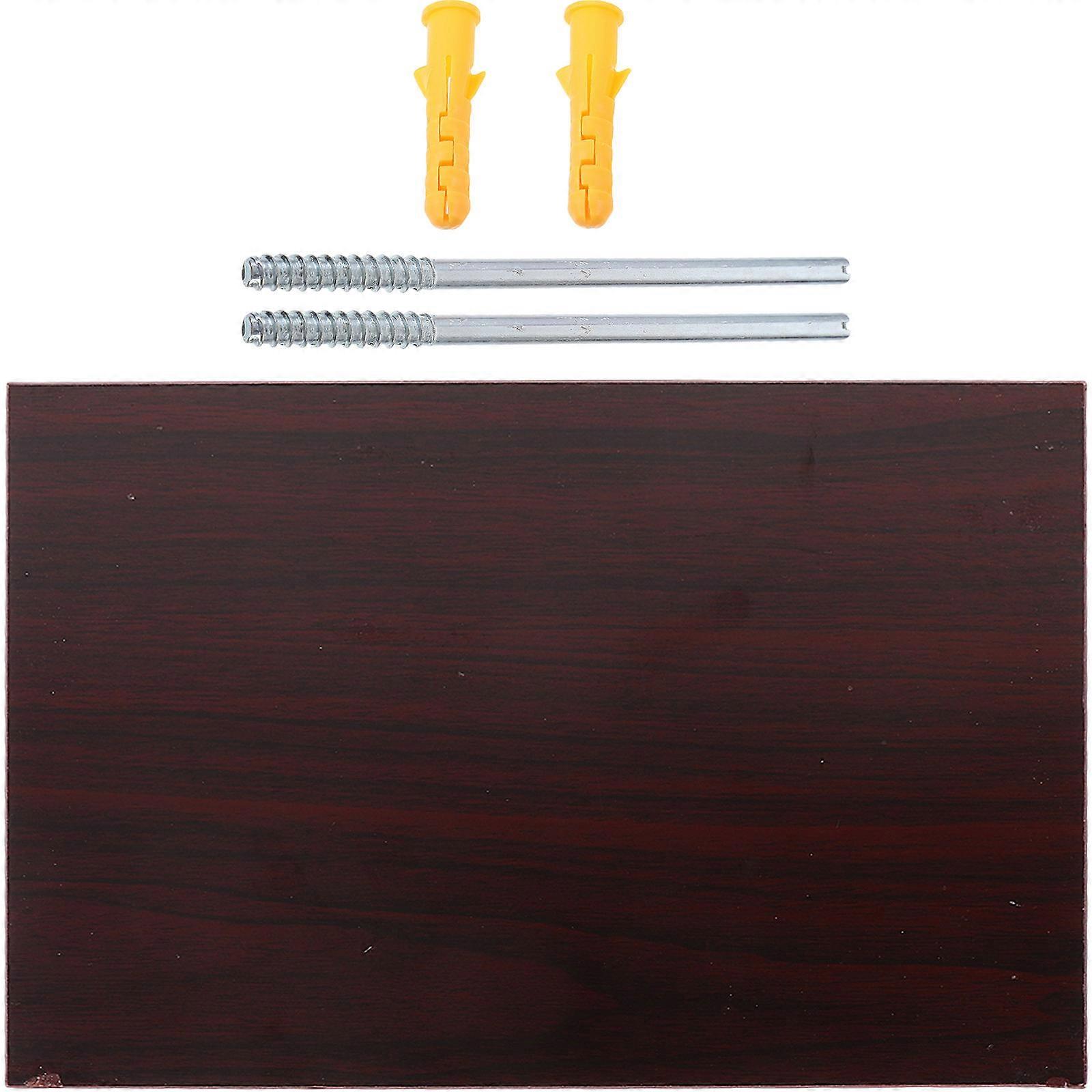 Floating Shelf Wall-Mounted Shelf for Storage 3Pcs Household Brown Rectangular Rack
