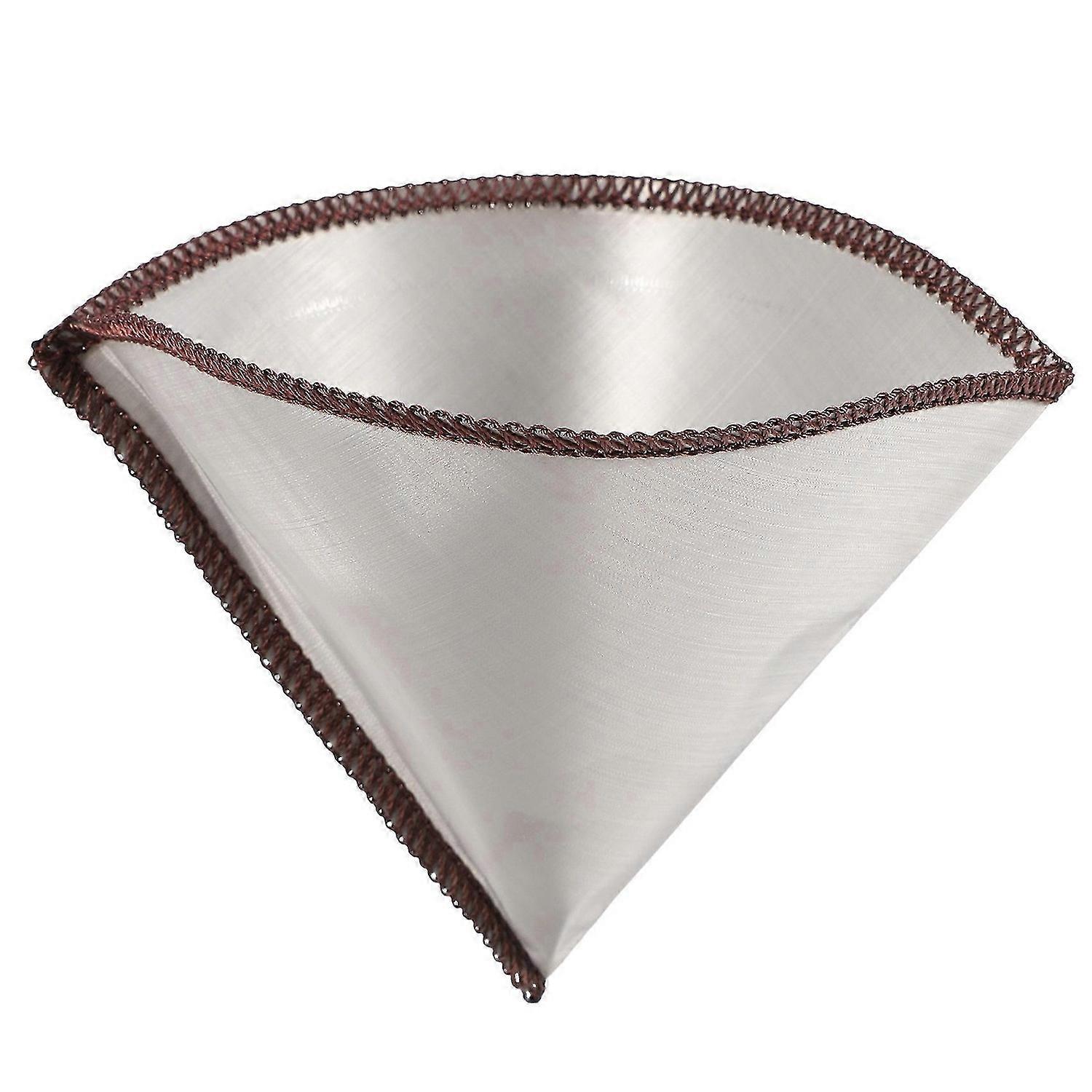 Reusable Pour over Coffee Filter Mesh Paperless Coffee Filter Stainless Steel Cone Filter 3 To 4 Cup