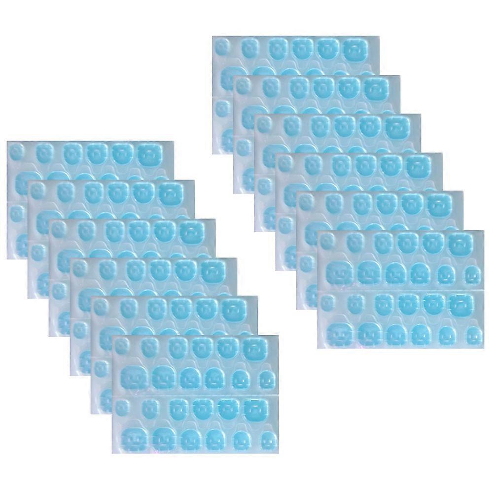 Blue Nail Double-Sided Sticker for Manicure Adhesive 30 Sheets