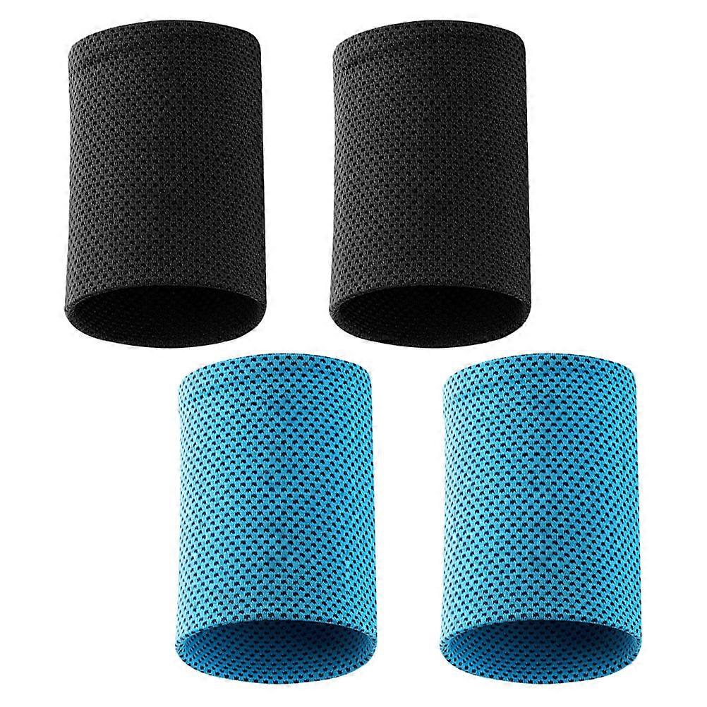 Cold Sensation Wrist Brace for Protection 2Pairs of Comfortable Ice Wrist Bracers