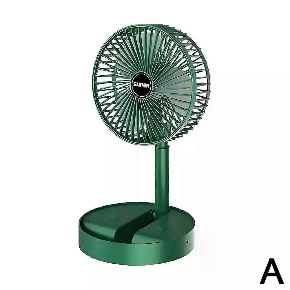 Household Folding Fan Desktop Rechargeable Mini Fan Multi-Angle Adjustable Strong Wind Cool Fan Durable Summer Cooling Accessory