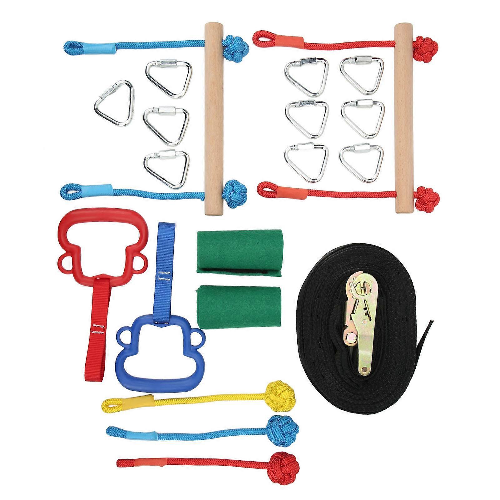 Kinderen Indoor Monkey Bars Ringen Klimhal 8.0lb Beukenhout