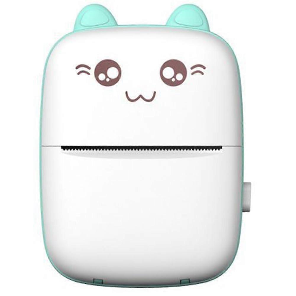 Small Portable Wireless Thermal Photo Printer PocketSized Mini Label Printer For Students Blue