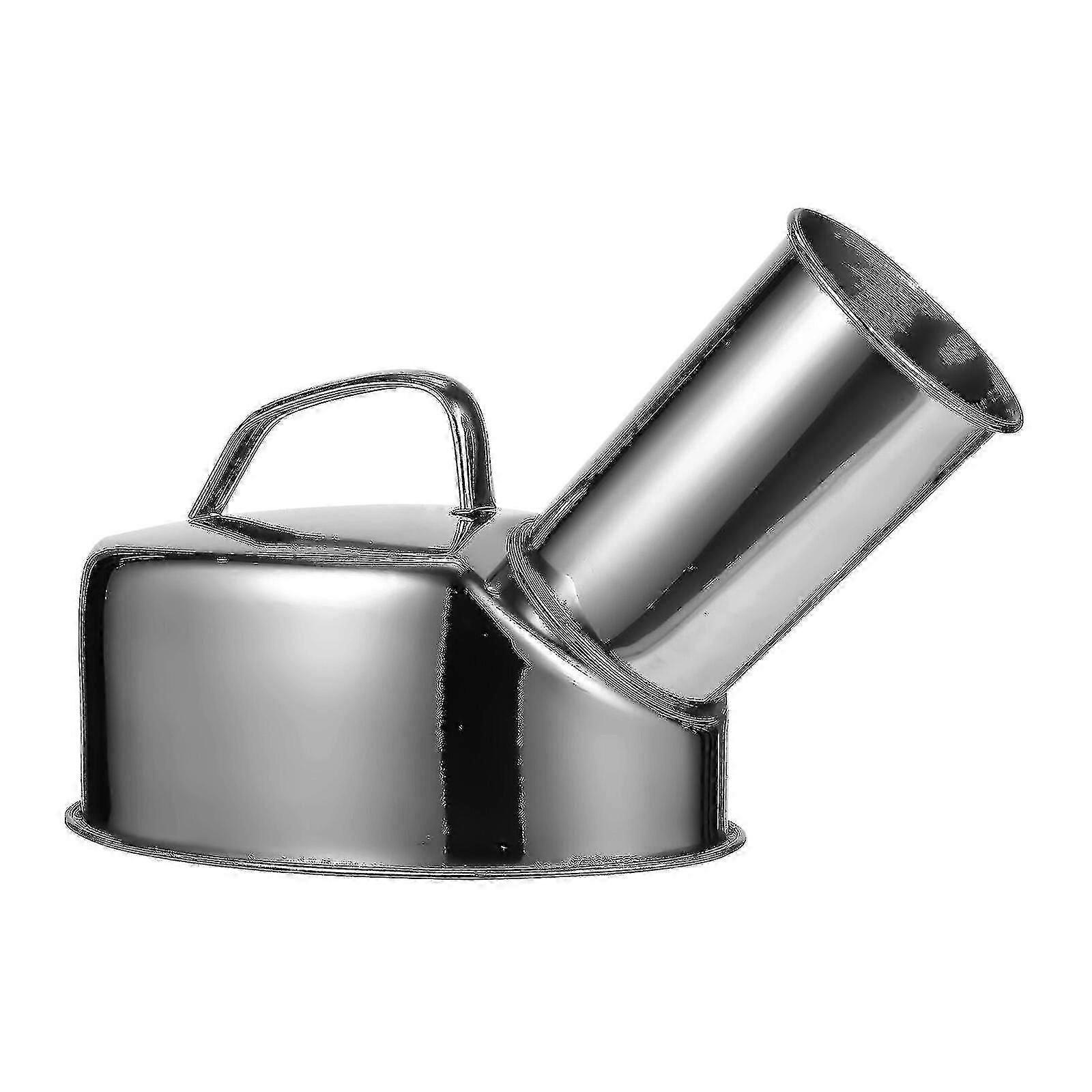 Portable stainless steel urinal for men rustproof patient potty