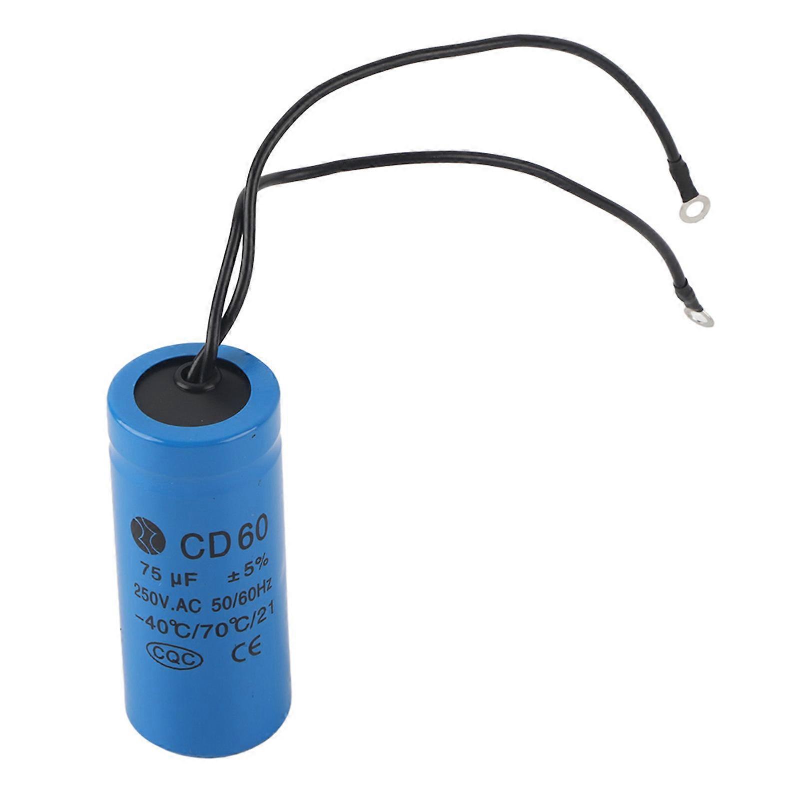 CD60 75uf 250V AC Motor Start Capacitor HVAC Capacitor 75MFD