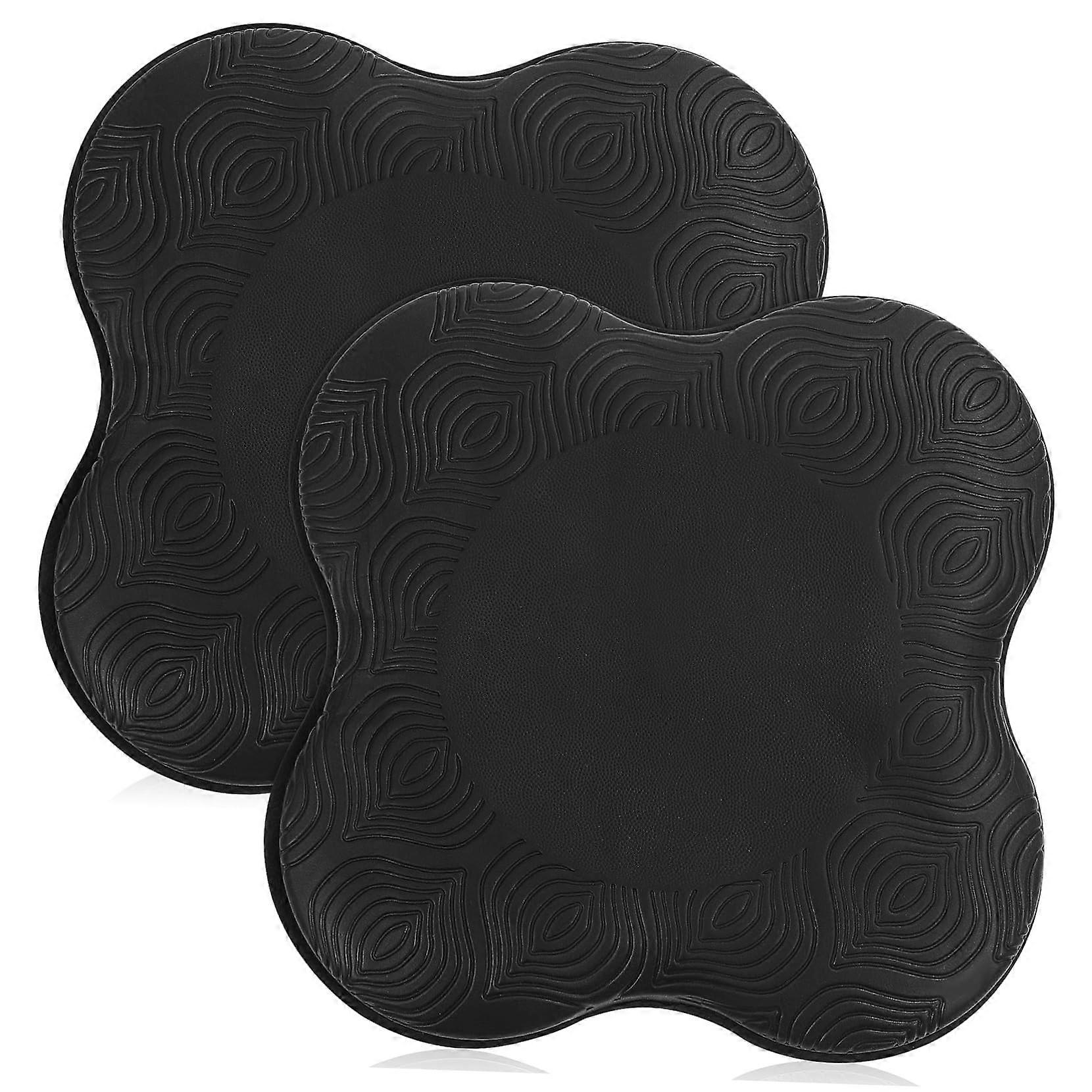 Compression Knee Yoga Mat Set of 2 for Home Exercise Soft Kneeling Pad Cushion Knee Protector Pilates Mat