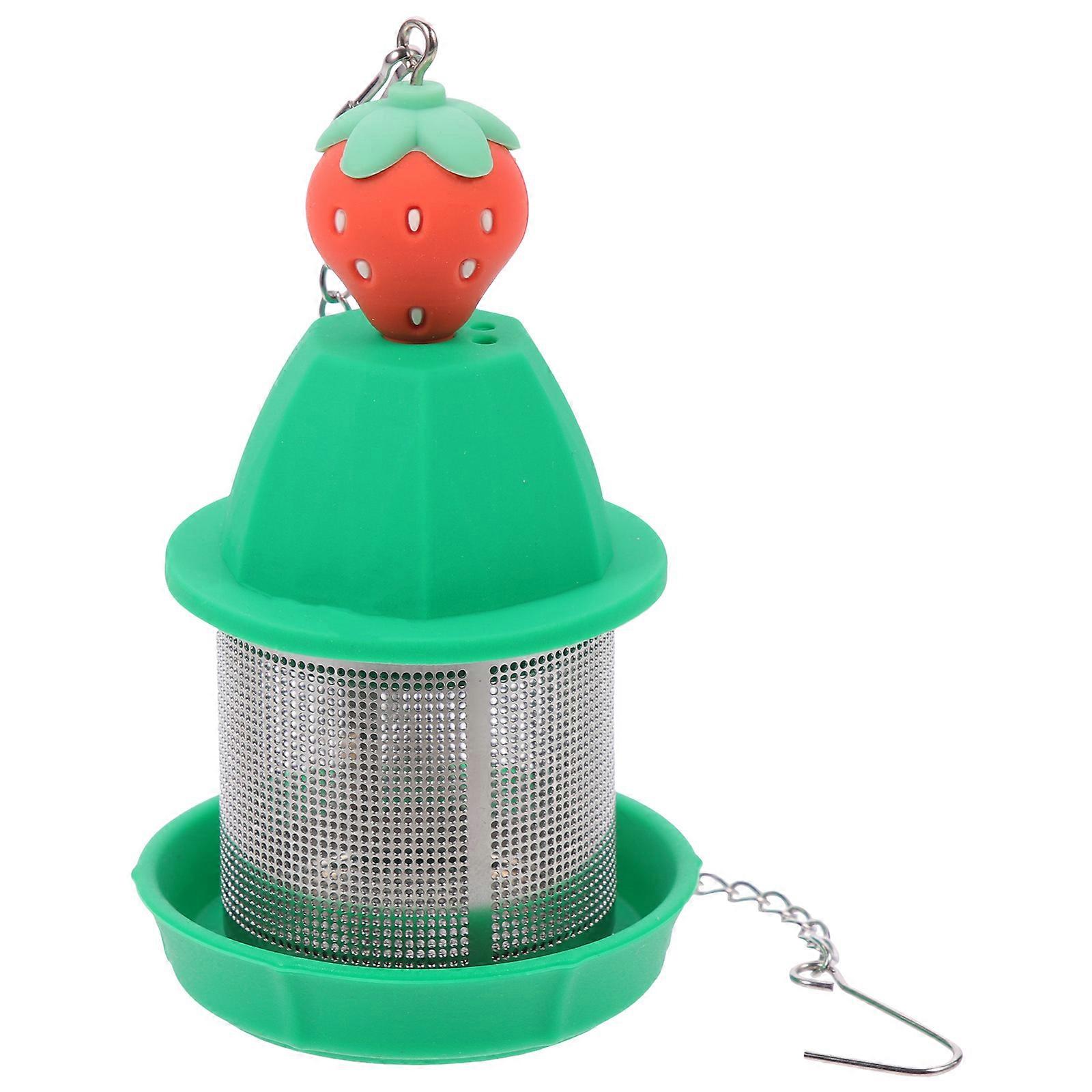 Stainless Steel Tea Infuser For Loose Leaf Tea At Home Or Office With Rectangular Shape And Green Color For Efficient Tea Residue Removal 3Pcs