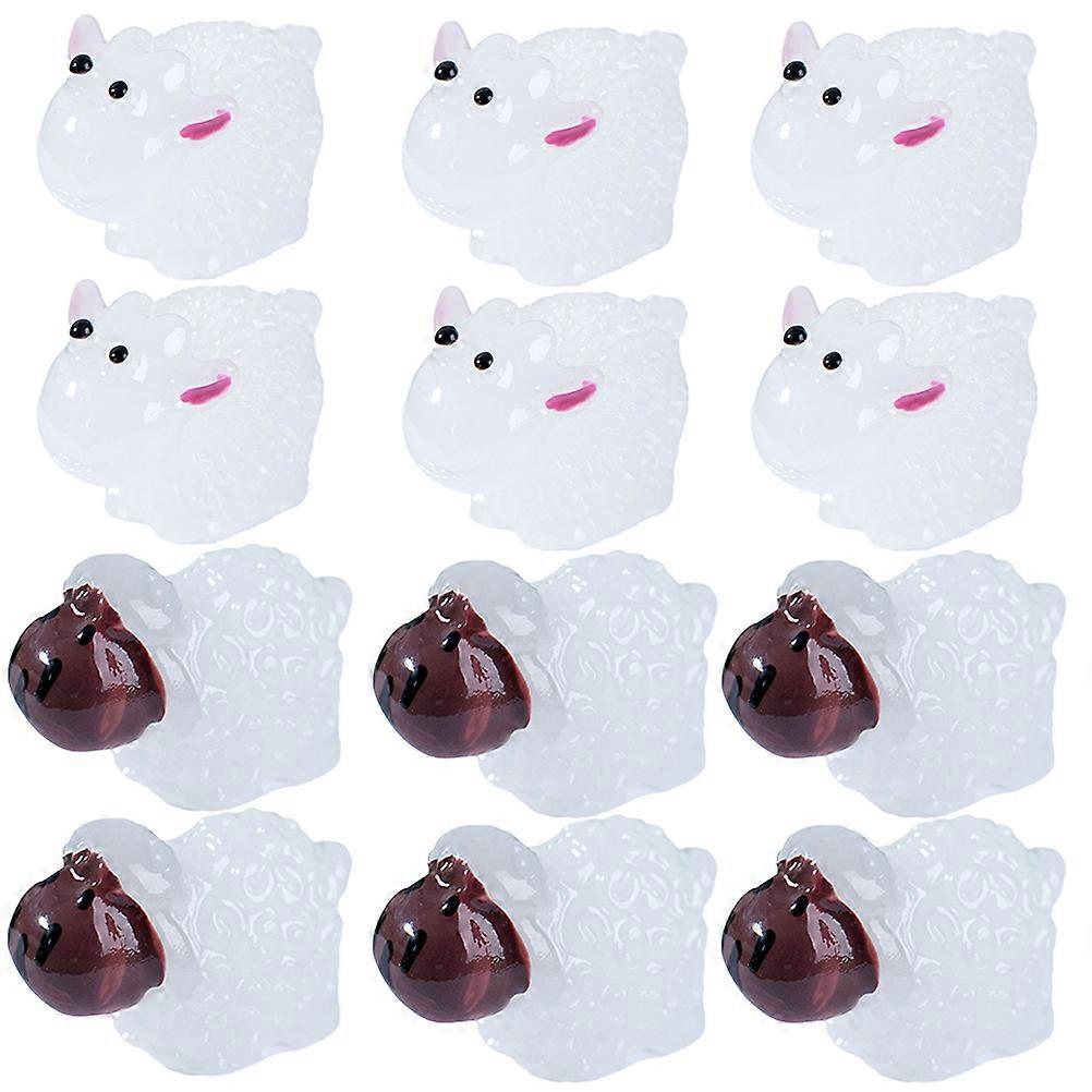 Assorted Color Resin Sheep Figurines for Decoration 60Pcs Miniature Animals