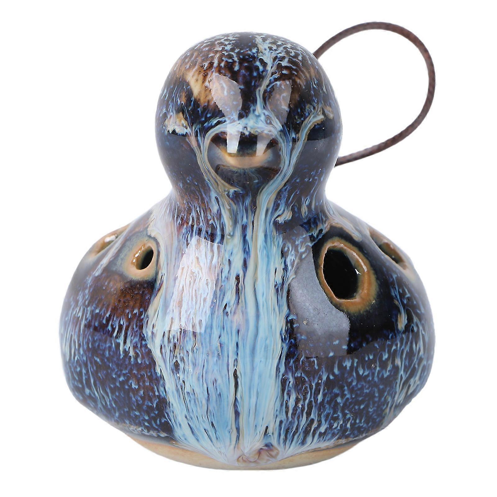 Bird Shape Ocarina Music Instrument For Beginner Professional Performer 9.00X7.00X6.00CM Portable Decor 1Set