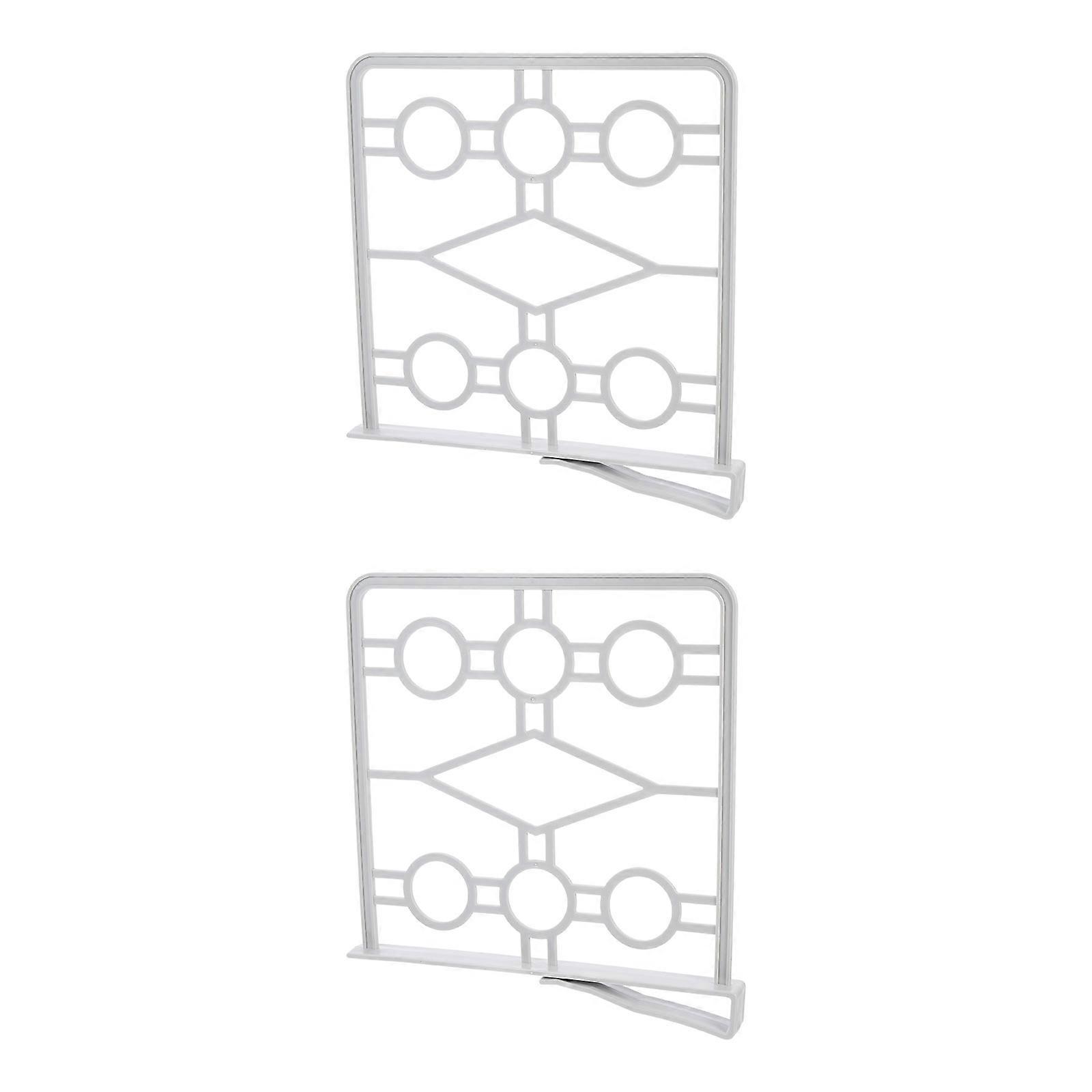 Grey Plastic Closet Storage Divider for Home Use 2Pcs Set