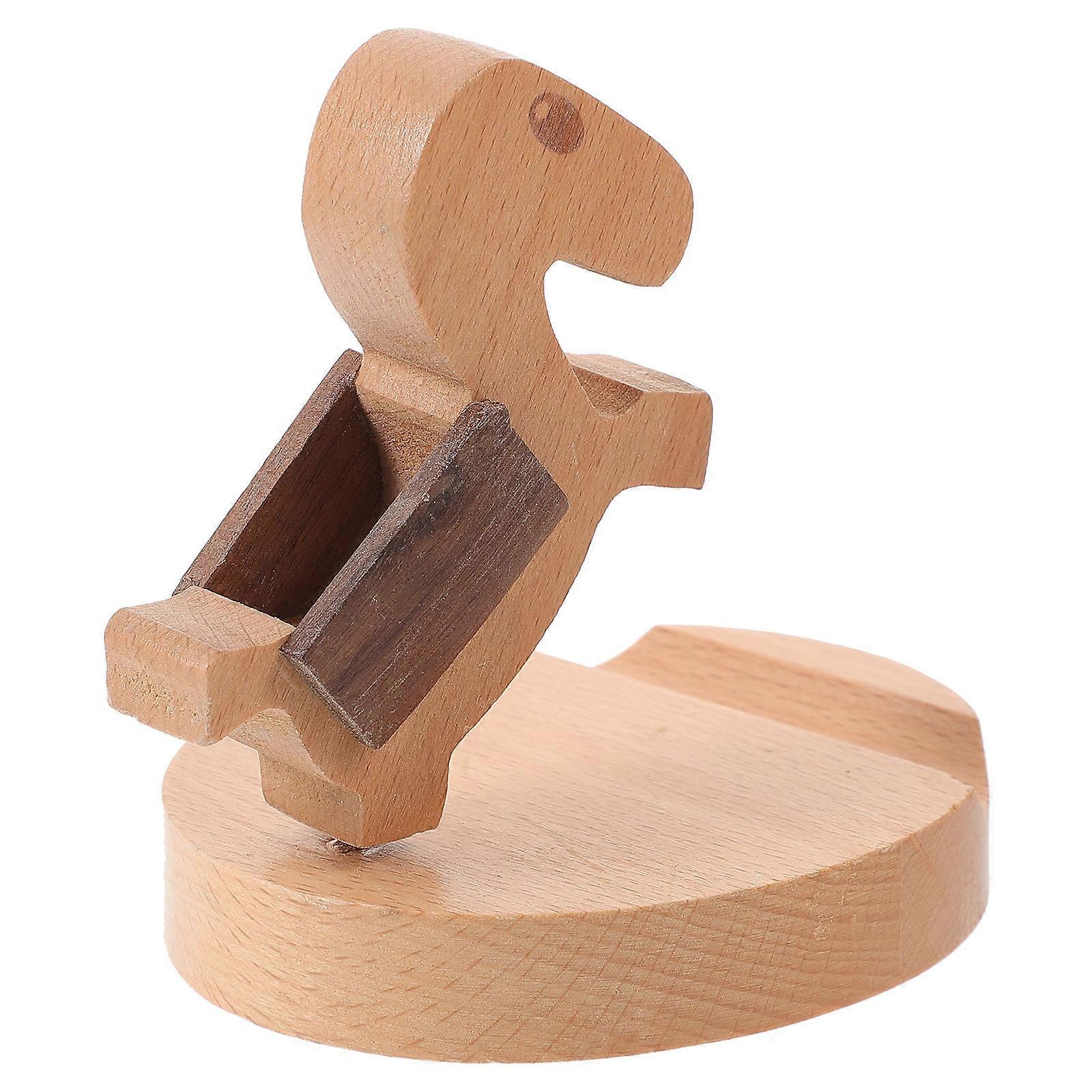 Cell Phone Stand Rack Horse Shape Desktop Phone Support Home Use Practical 1Set