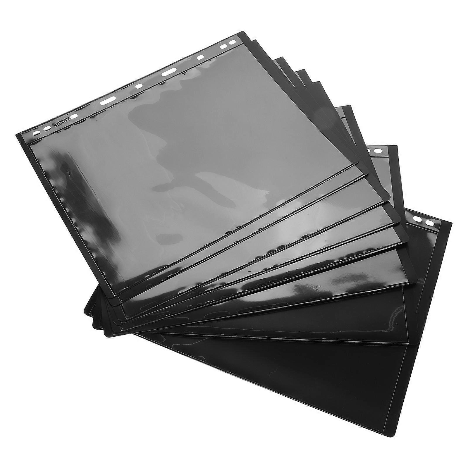 Stamp Storage Sheets Stamp Collection Album Pages for Storage 10Pcs Black