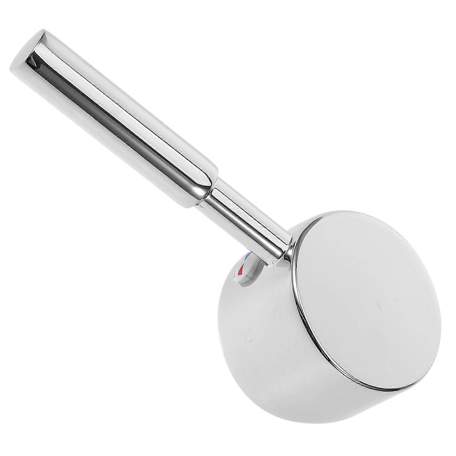 Zinc Alloy Faucet Handle Replacement for Laundry Tub Set of 5 Silver