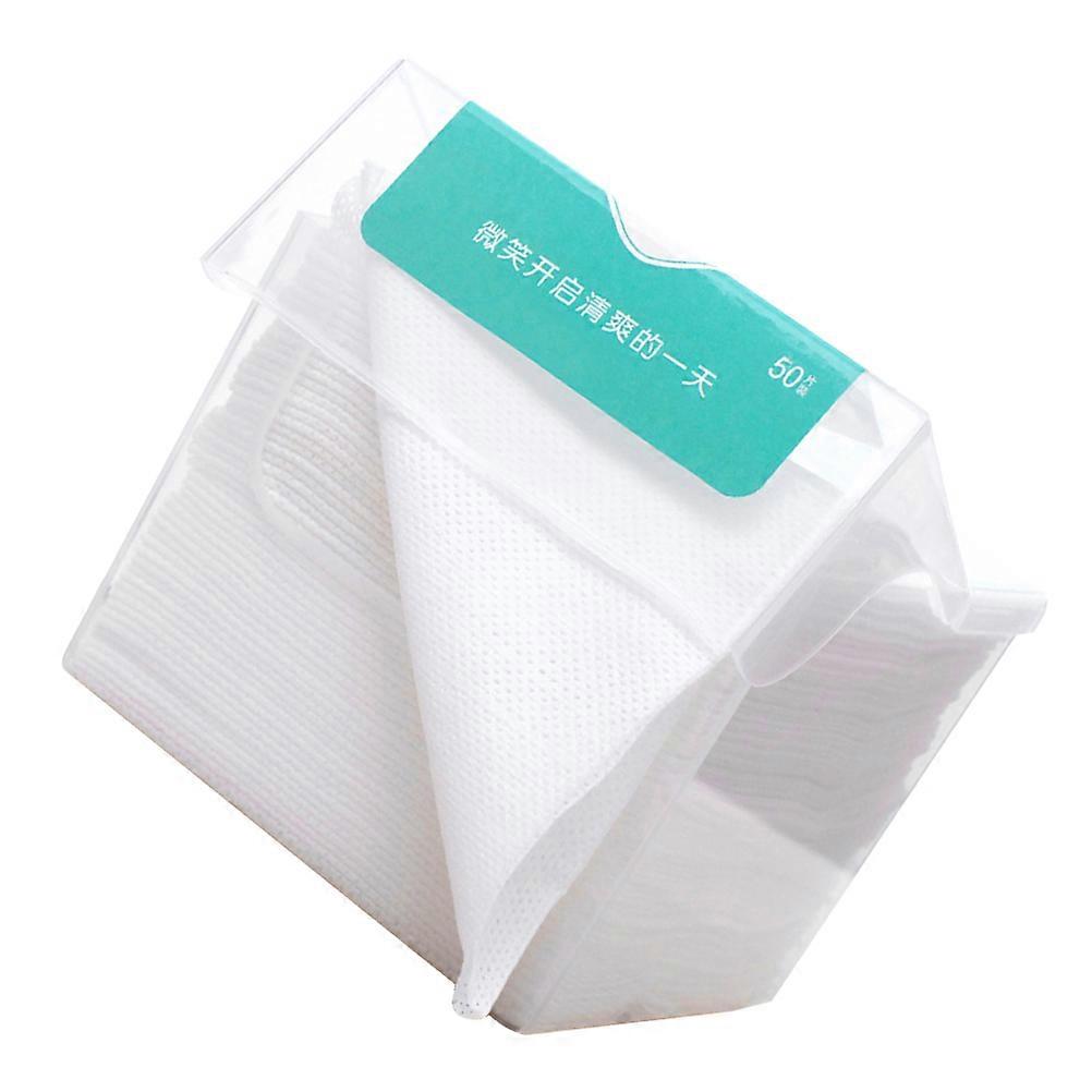Makeup Removing Cloth Portable Design For General Users 20x20cm White Facial Cleansing 50Pcs
