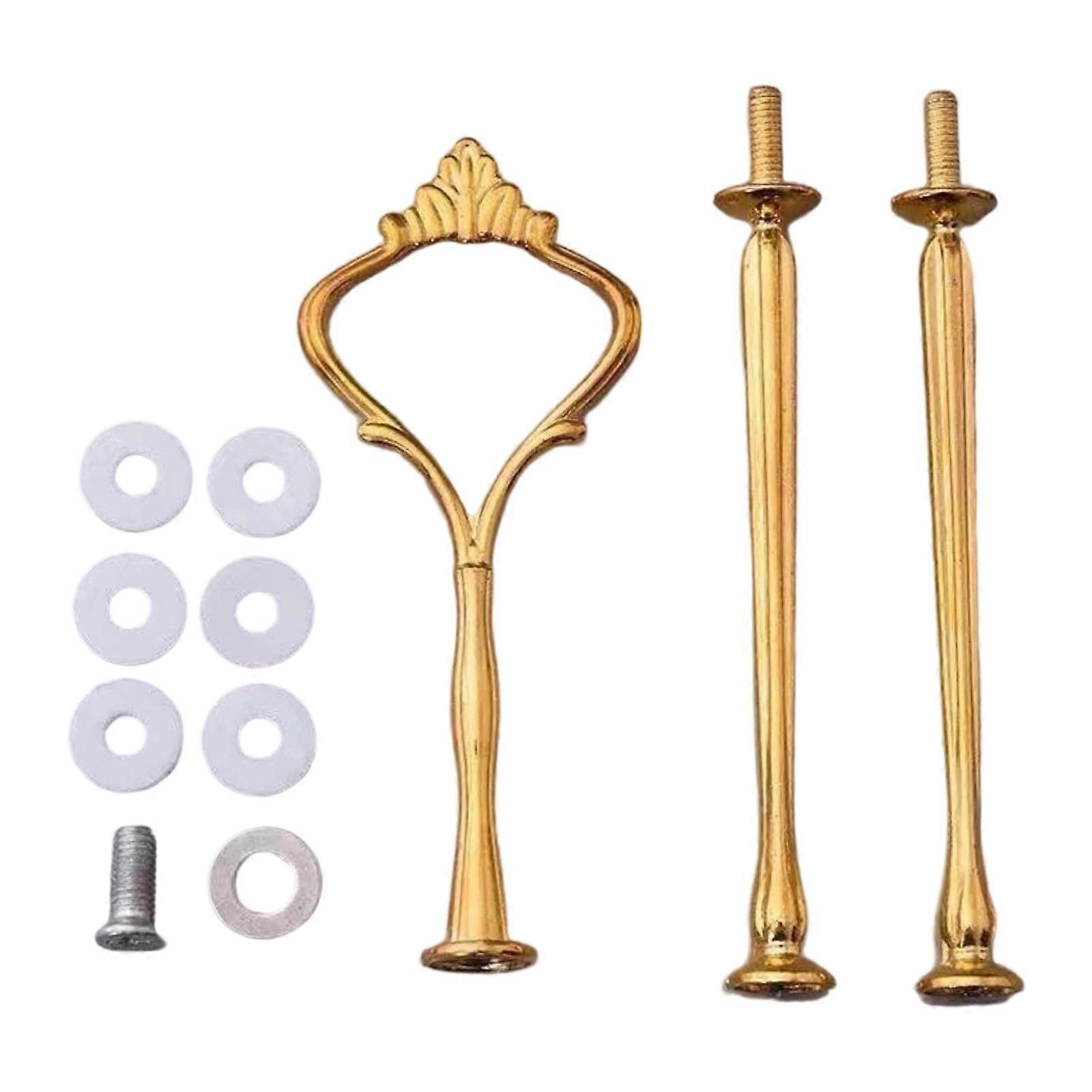 Cake Tray Stand Handle Hardware Set Elegant Heavy Duty Fittings 3 Tier Cupcake