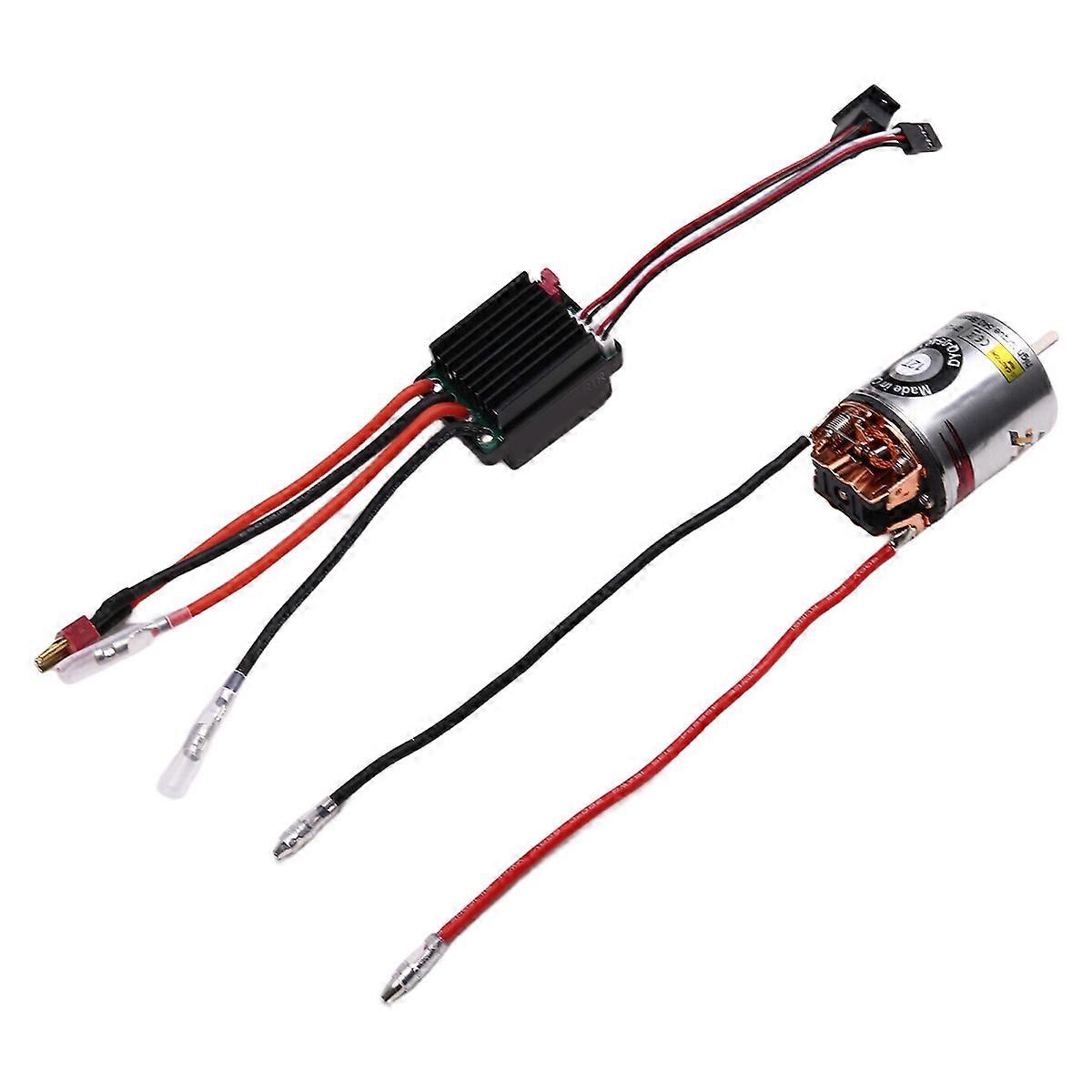 540 Brushed Motor Waterproof ESC 320A Speed Control Combination Set for 1/10 RC Car Crawler Axial SC