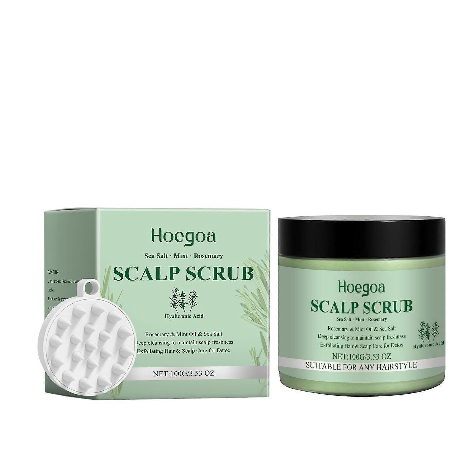 Peeling do skóry głowy z rozmarynem Delikatnie oczyszczający, nawilżający i chłodzący peeling do skóry głowy 1