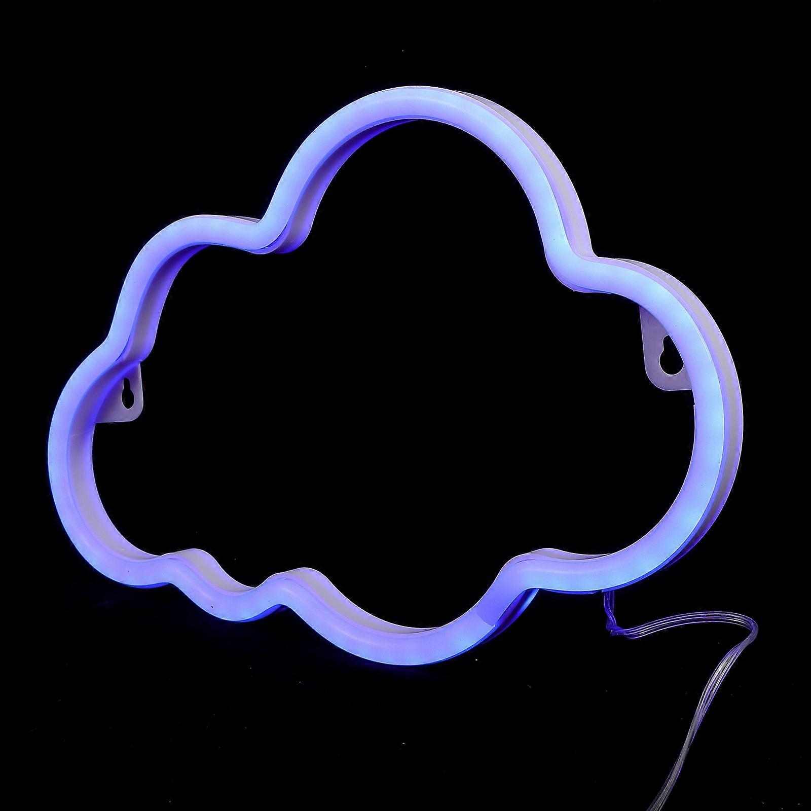 LED Party Neon Lights Cloud Shape Decorative Light for Decor 1Set USB Battery