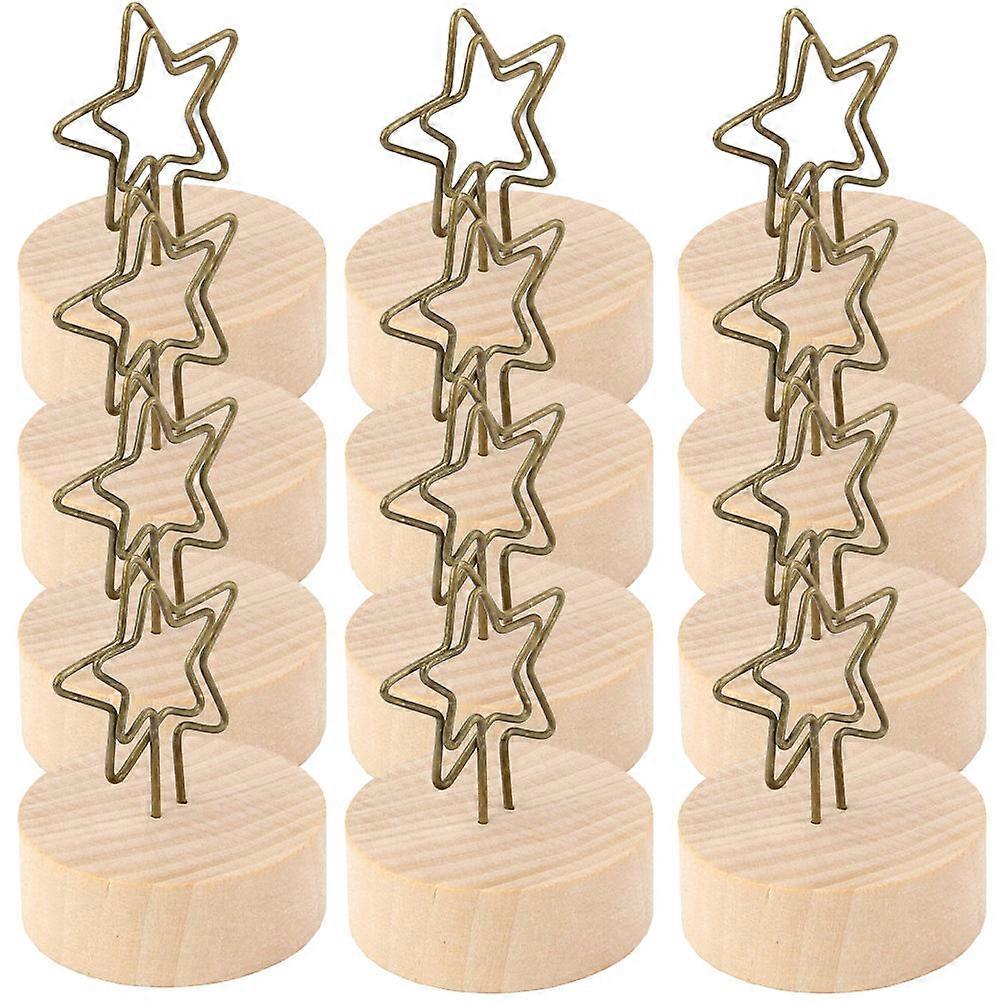 Table Number Holders 48 Pcs Star Shape Design For Classroom And Office Use With Photo Display Function