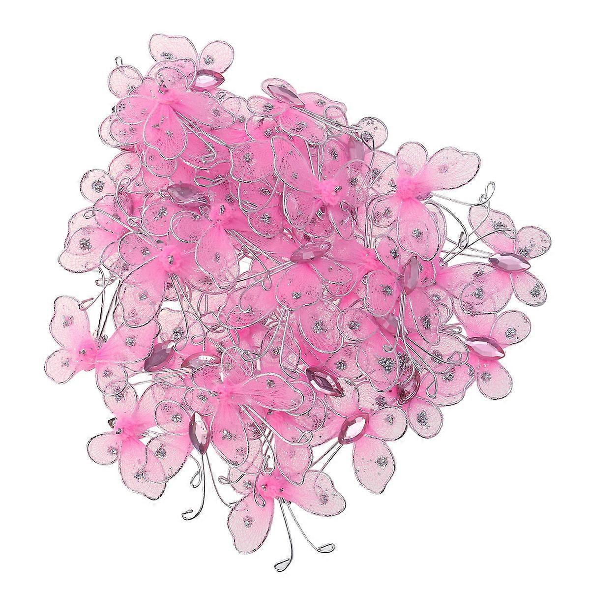 Simulation Butterfly 150Pcs Pink Versatile Decor Wedding Decoration Set